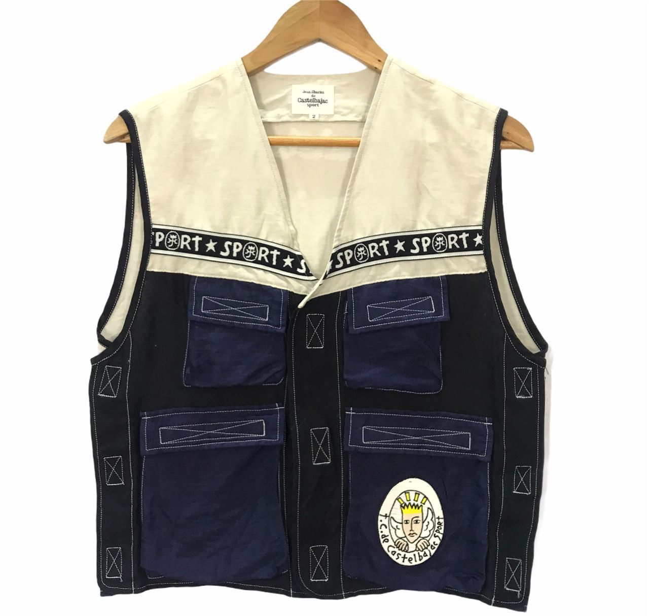 Jean Charles De Castelbajac × Vintage 🔥 Vintage Jean Charles De Castes Ajax Sport Vest Size US M / EU 48-50 / 2 - 1 Thumbnail