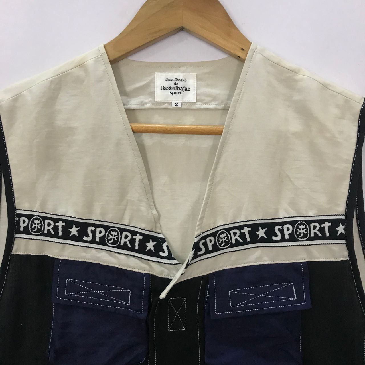 Jean Charles De Castelbajac × Vintage 🔥 Vintage Jean Charles De Castes Ajax Sport Vest Size US M / EU 48-50 / 2 - 2 Thumbnail