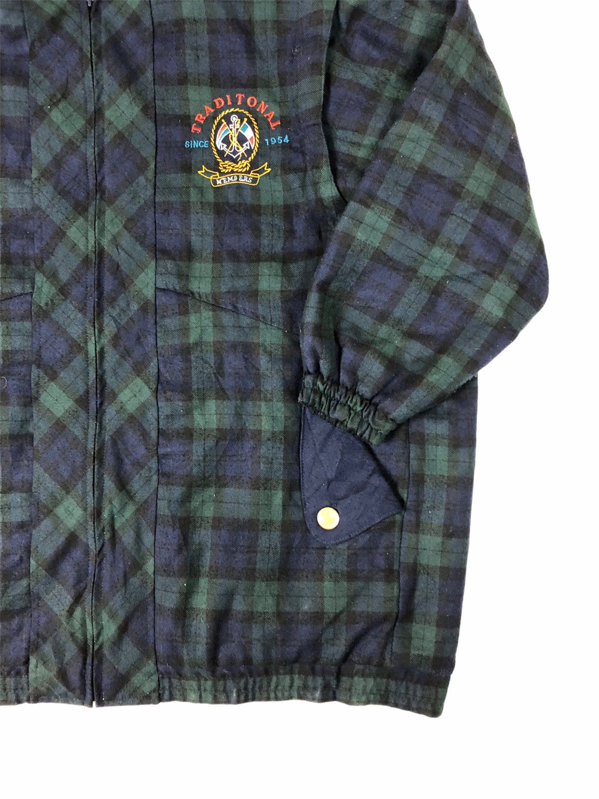 Japanese Brand × Vintage Japan Brand Rose Dream Bear Club Plaid Oversized Jacket Size US XL / EU 56 / 4 - 7 Thumbnail