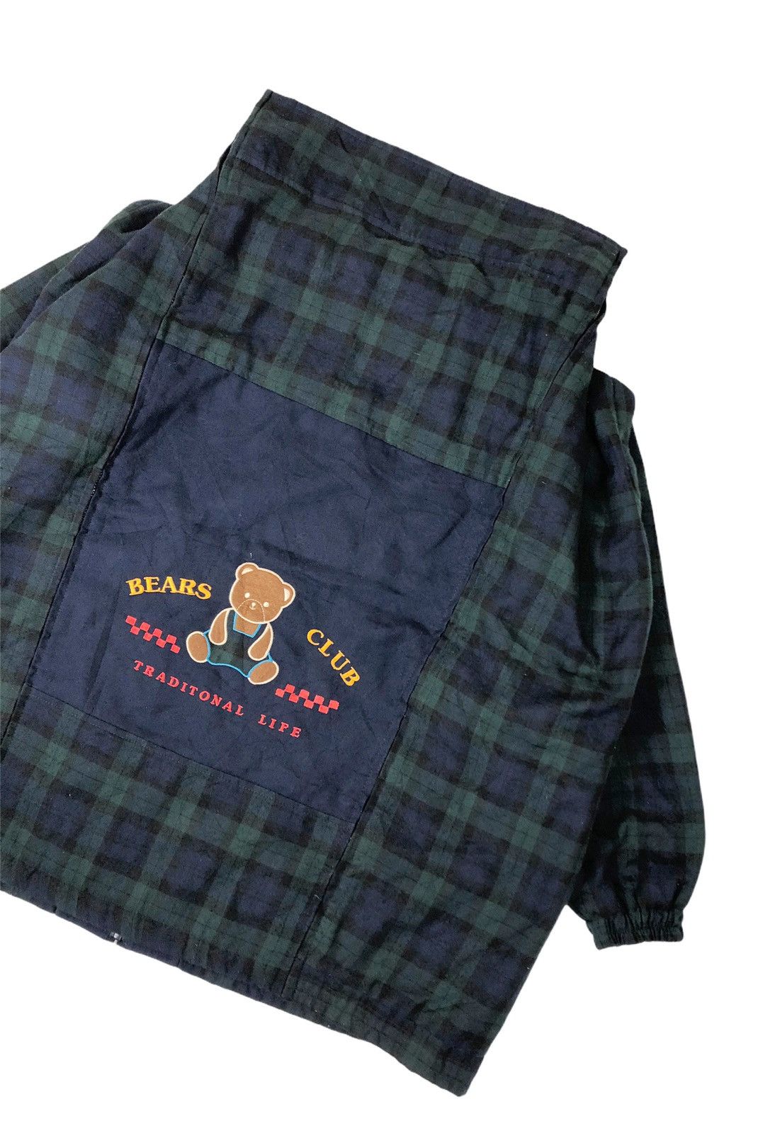 Japanese Brand × Vintage Japan Brand Rose Dream Bear Club Plaid Oversized Jacket Size US XL / EU 56 / 4 - 12 Thumbnail