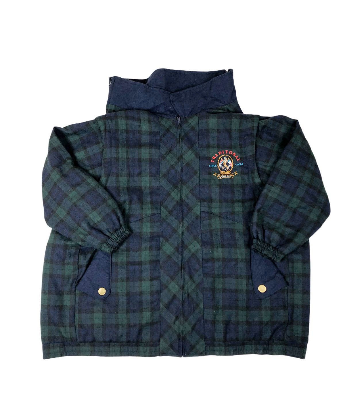 Japanese Brand × Vintage Japan Brand Rose Dream Bear Club Plaid Oversized Jacket Size US XL / EU 56 / 4 - 2 Thumbnail