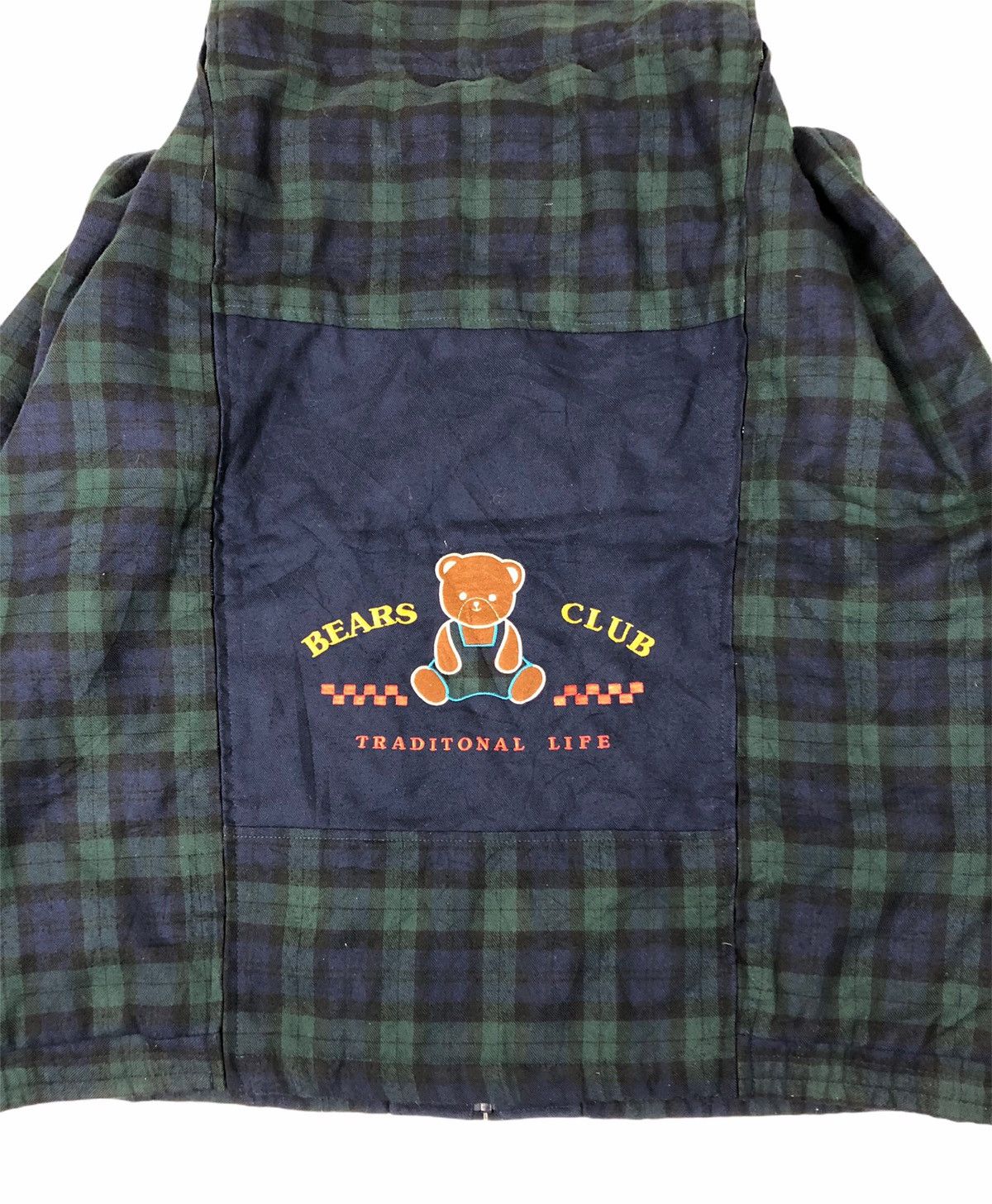 Japanese Brand × Vintage Japan Brand Rose Dream Bear Club Plaid Oversized Jacket Size US XL / EU 56 / 4 - 13 Thumbnail