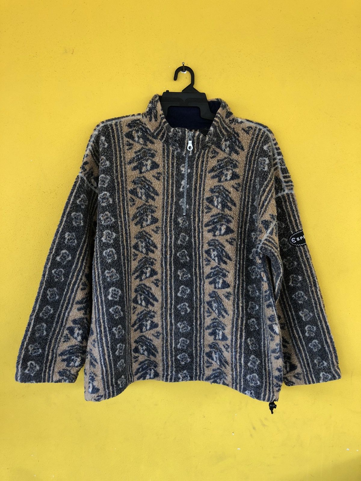 Anorak Jacket Fleece Espero Multicolour Printed
