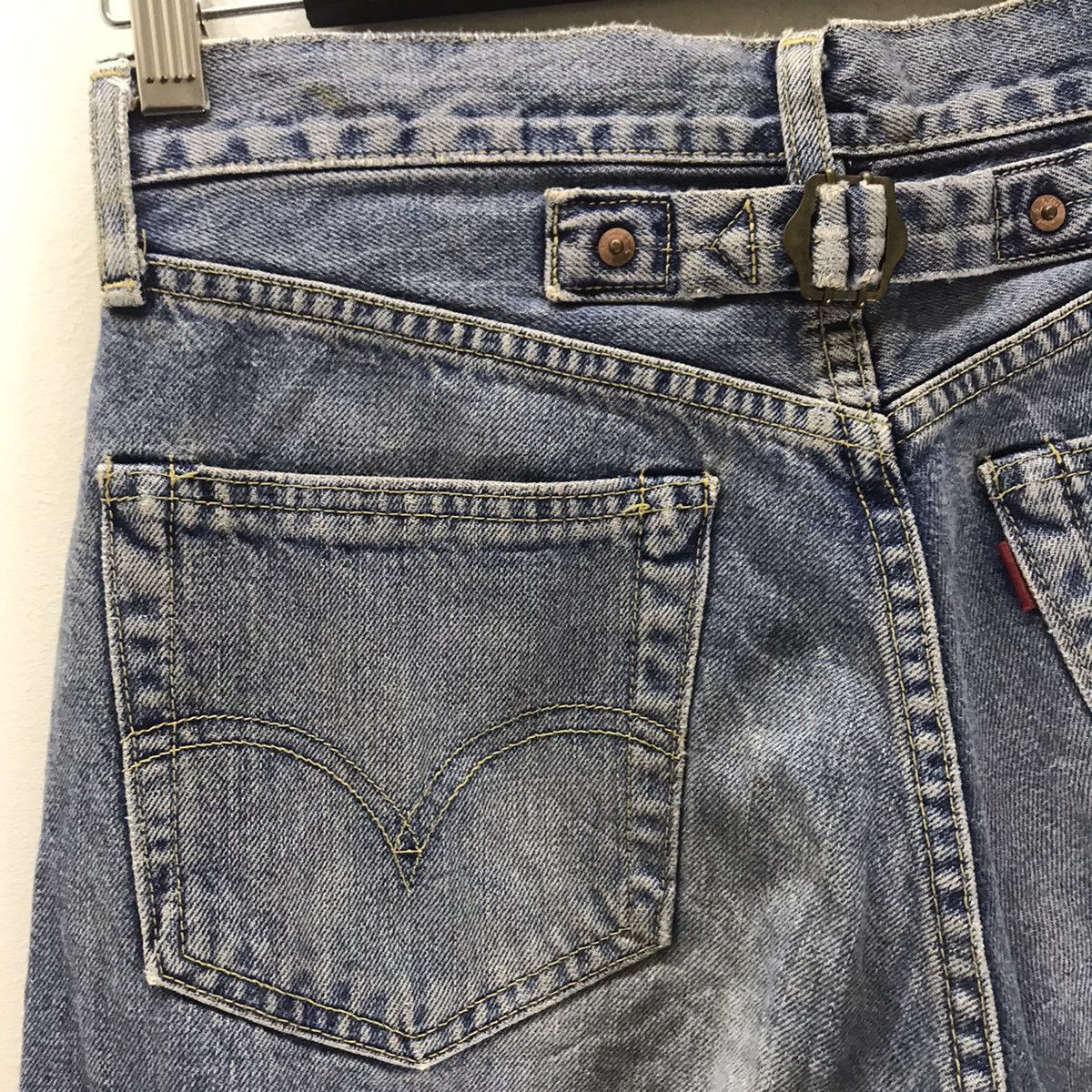 Levi's Vintage Levis Big E 702xx Denim Selvedge Jeans Buckle Size US 29 - 12 Thumbnail