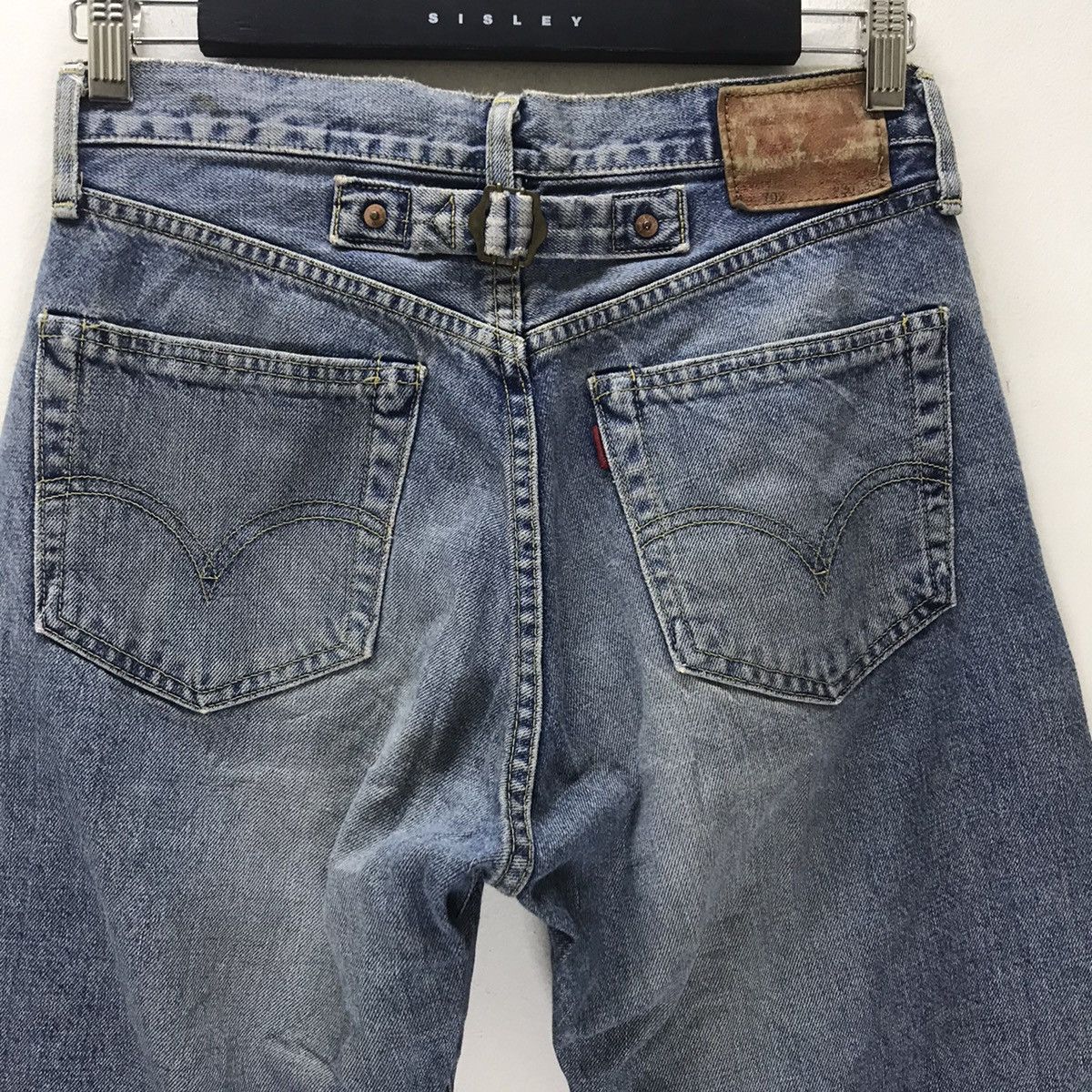 Levi's Vintage Levis Big E 702xx Denim Selvedge Jeans Buckle Size US 29 - 11 Thumbnail