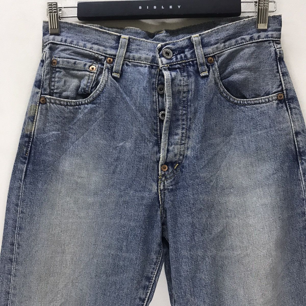 Levi's Vintage Levis Big E 702xx Denim Selvedge Jeans Buckle Size US 29 - 4 Thumbnail