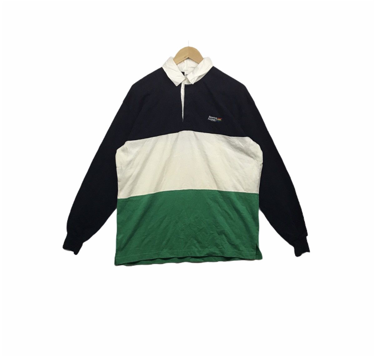 Benetton Benetton Formula 1 Racing Team Polo Rugby Shirt Size US M / EU 48-50 / 2 - 1 Thumbnail