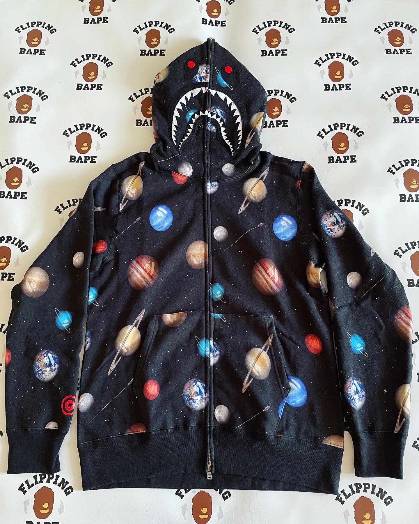 トップス BAPE GALAXY SHARK FULL ZIP HOODIE Bape BAPE GALAXY SHARK FULL ZIP HOODIE | Grailed