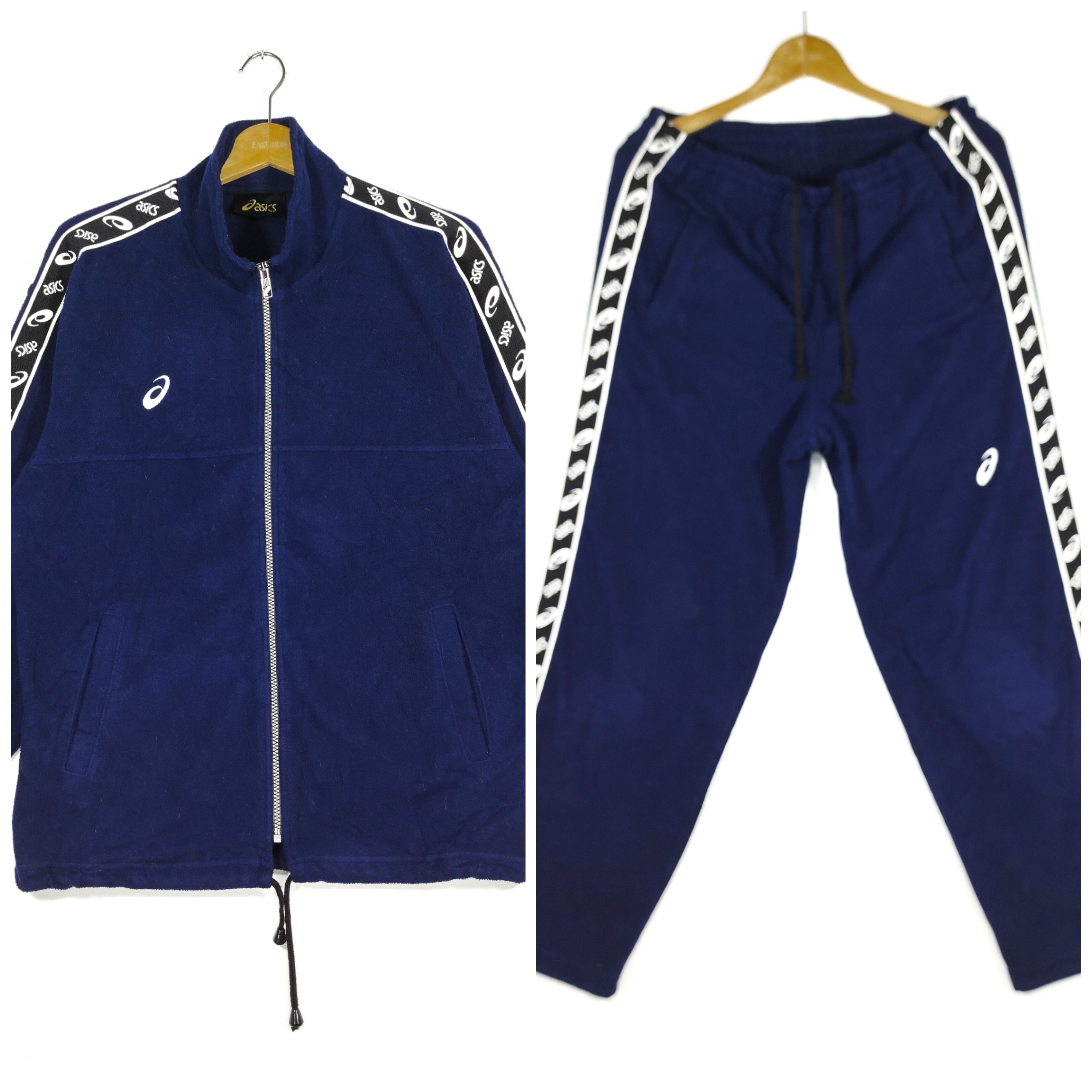 Vintage Asics Sweatsuit Set Fleece Sweatpants Sweatshirt