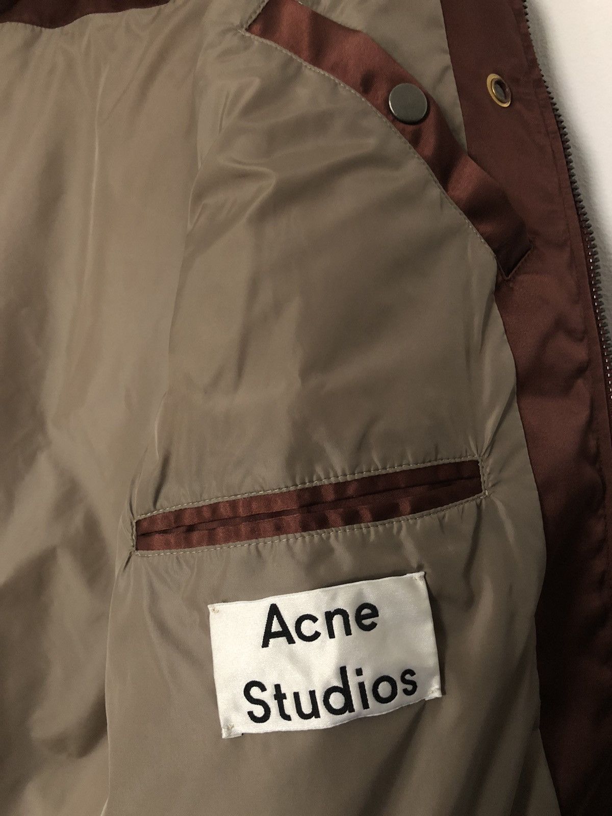 Acne Studios Acne Studios Burgundy Selo Bomber Size US M / EU 48-50 / 2 - 9 Thumbnail