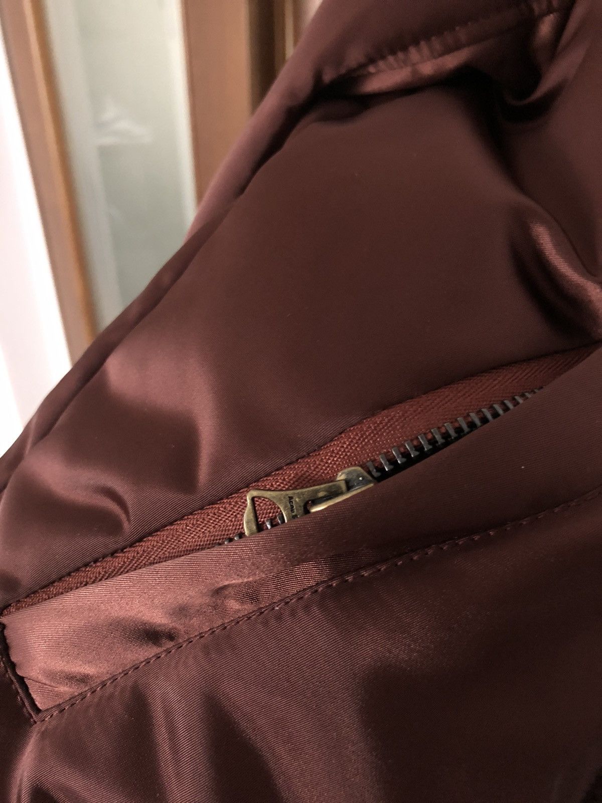 Acne Studios Acne Studios Burgundy Selo Bomber Size US M / EU 48-50 / 2 - 6 Thumbnail