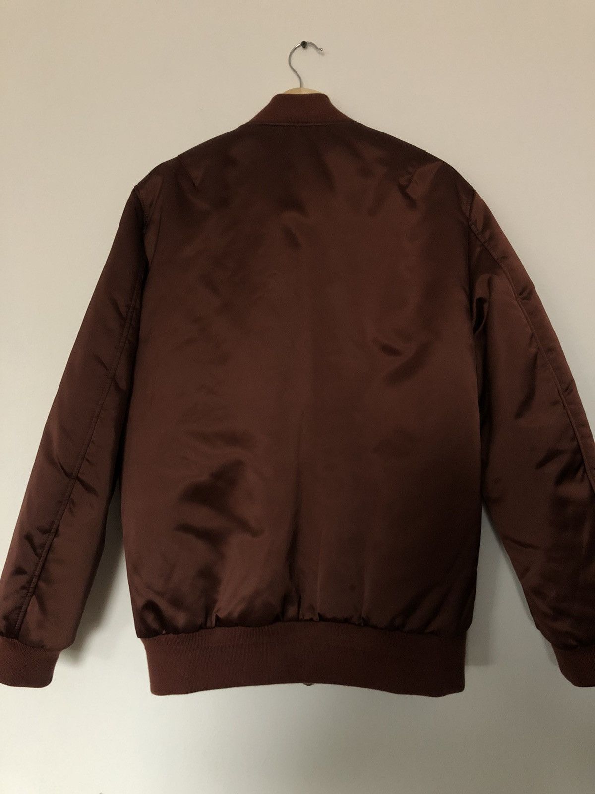 Acne Studios Acne Studios Burgundy Selo Bomber Size US M / EU 48-50 / 2 - 8 Thumbnail