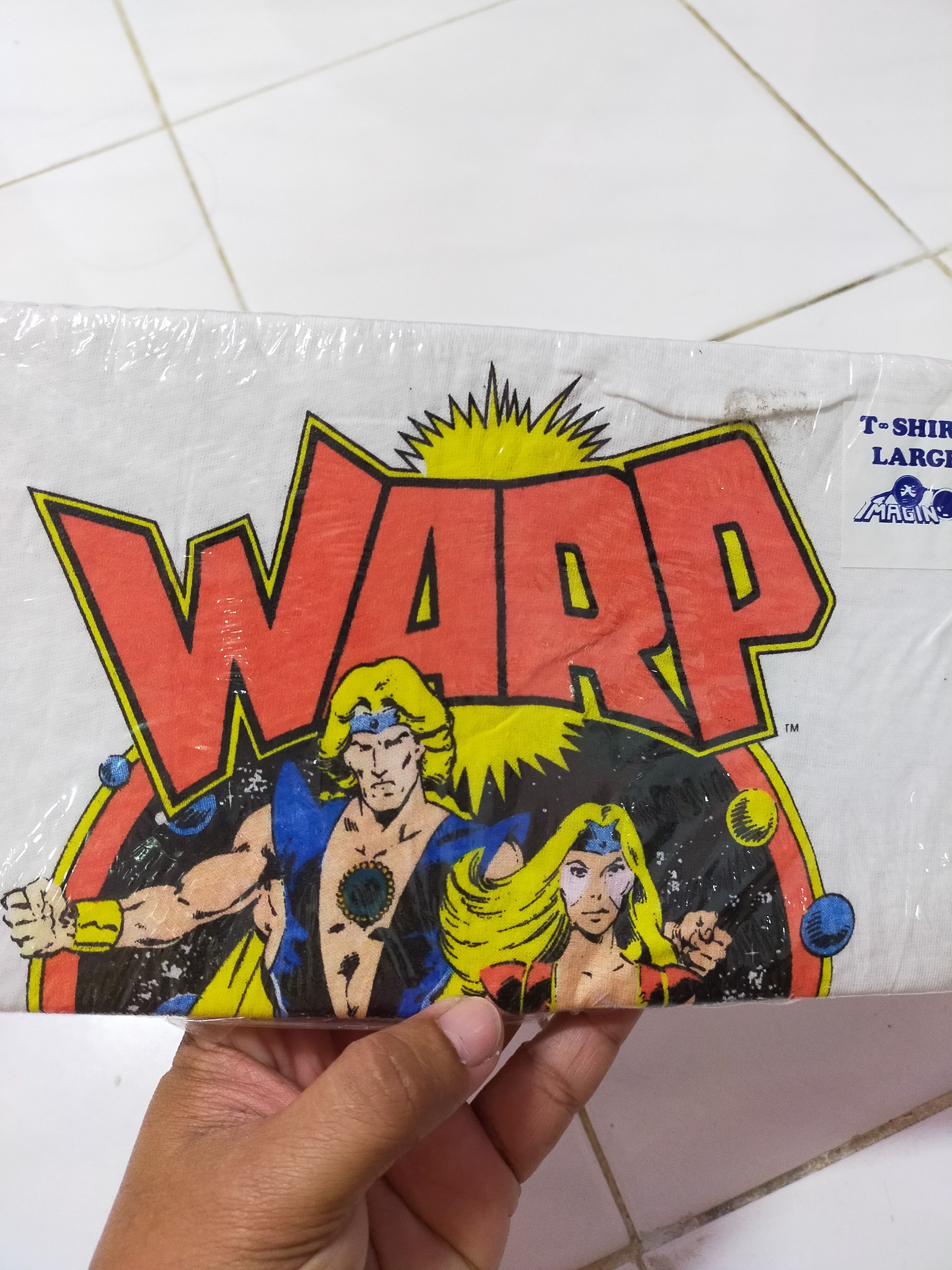 Vintage Rare Vintage New Old Stock Warp Animation T-Shirt Size L Size US L / EU 52-54 / 3 - 10 Thumbnail