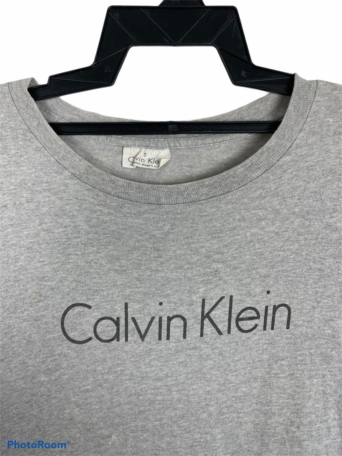 Calvin Klein × Vintage 90s Calvin Klein Tee | Vtg Made in USA Minimalist Size US S / EU 44-46 / 1 - 6 Thumbnail