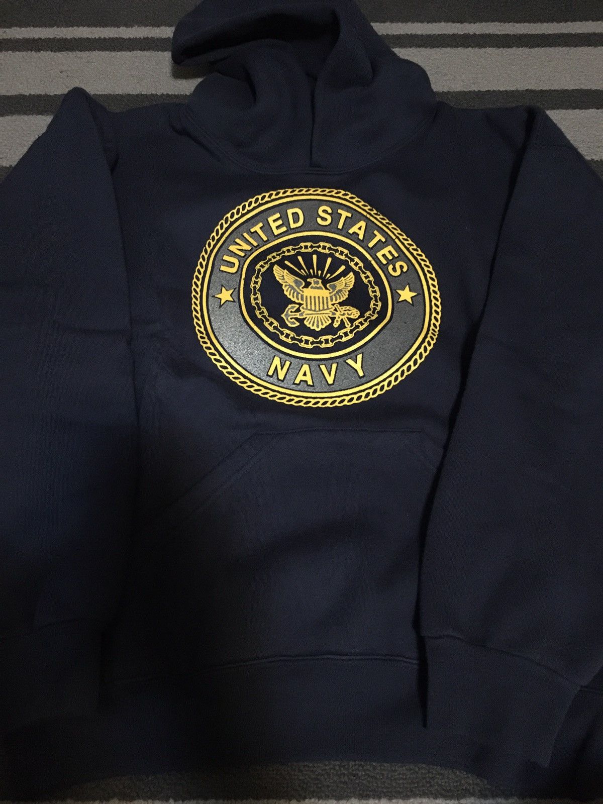 Vintage 90s US Navy Hoodie Worn By Jerry Lorenzo Size US S / EU 44-46 / 1 - 4 Thumbnail