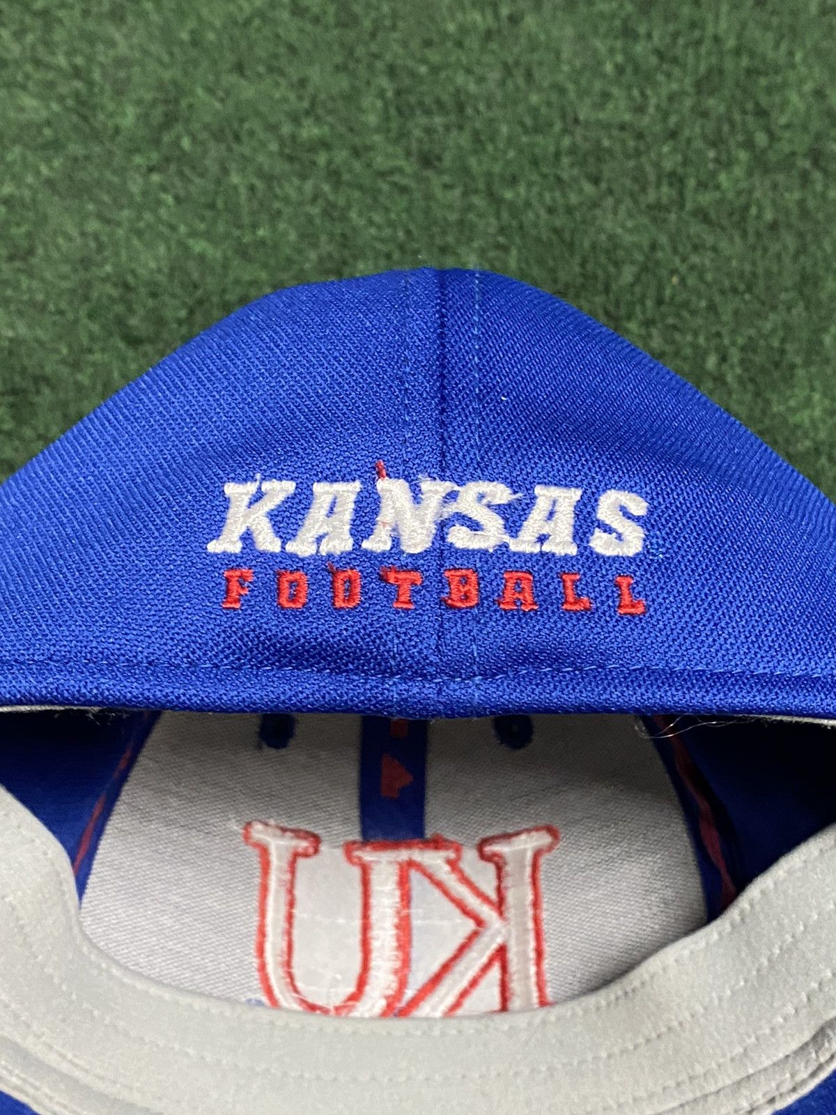Adidas Adidas University of Kansas Jayhawks Football Climalite Hat Size ONE SIZE - 3 Thumbnail