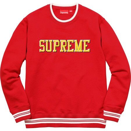 Supreme Felt Shadow Crewneck Grailed