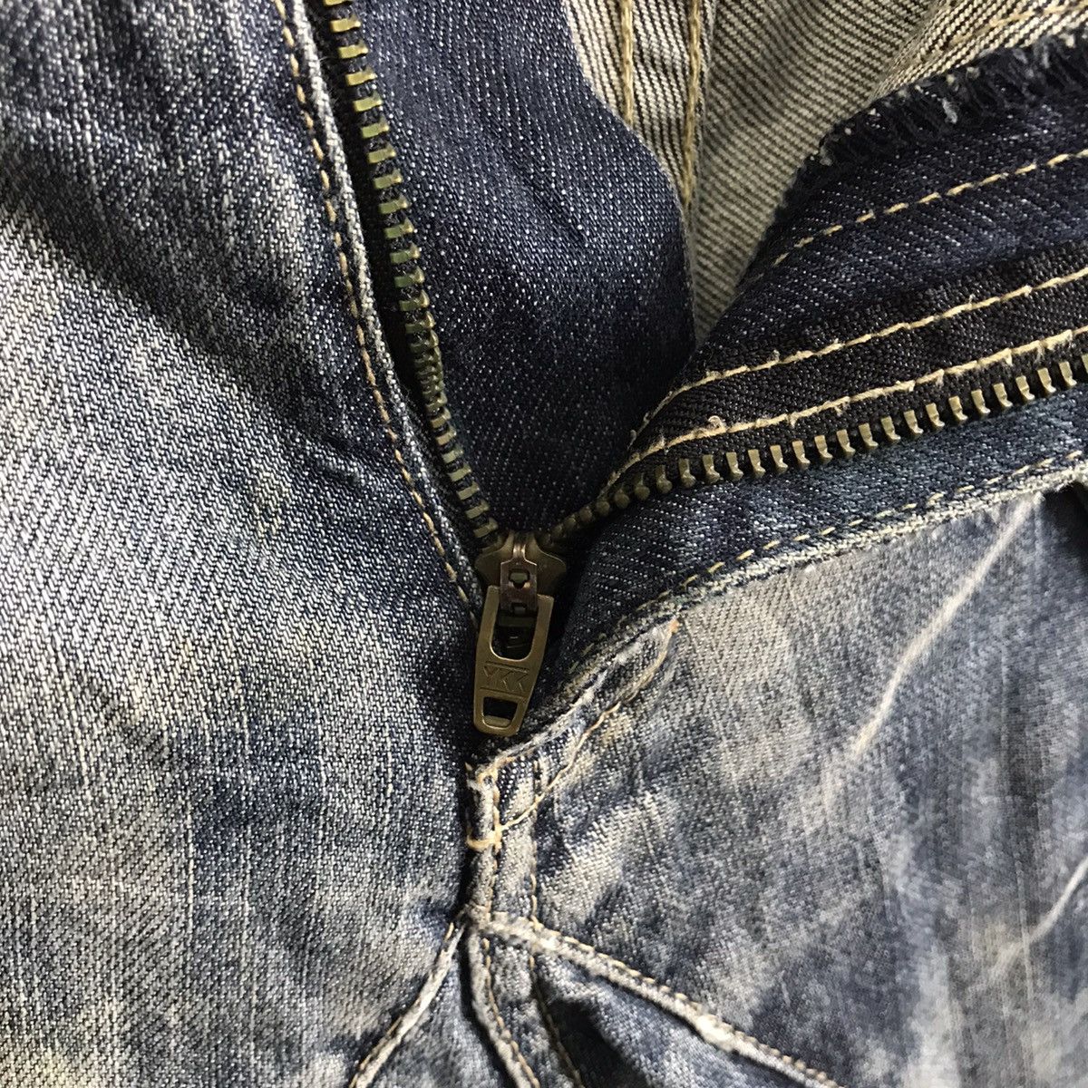 Japanese Brand PPFM Curve Cut Denim Jeans Size US 33 - 4 Thumbnail