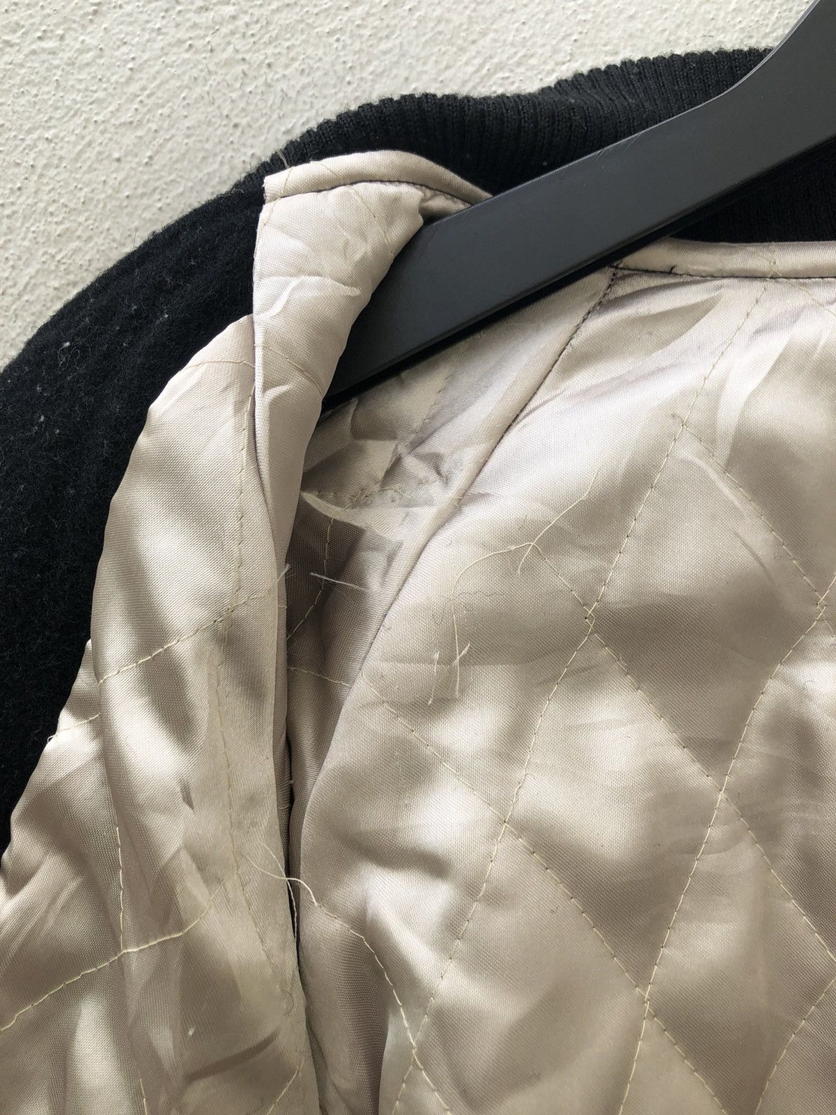 Vintage Vintage 90s NUOVO PELLE SPORT Wool Varsity Bomber Jacket Size US L / EU 52-54 / 3 - 11 Thumbnail