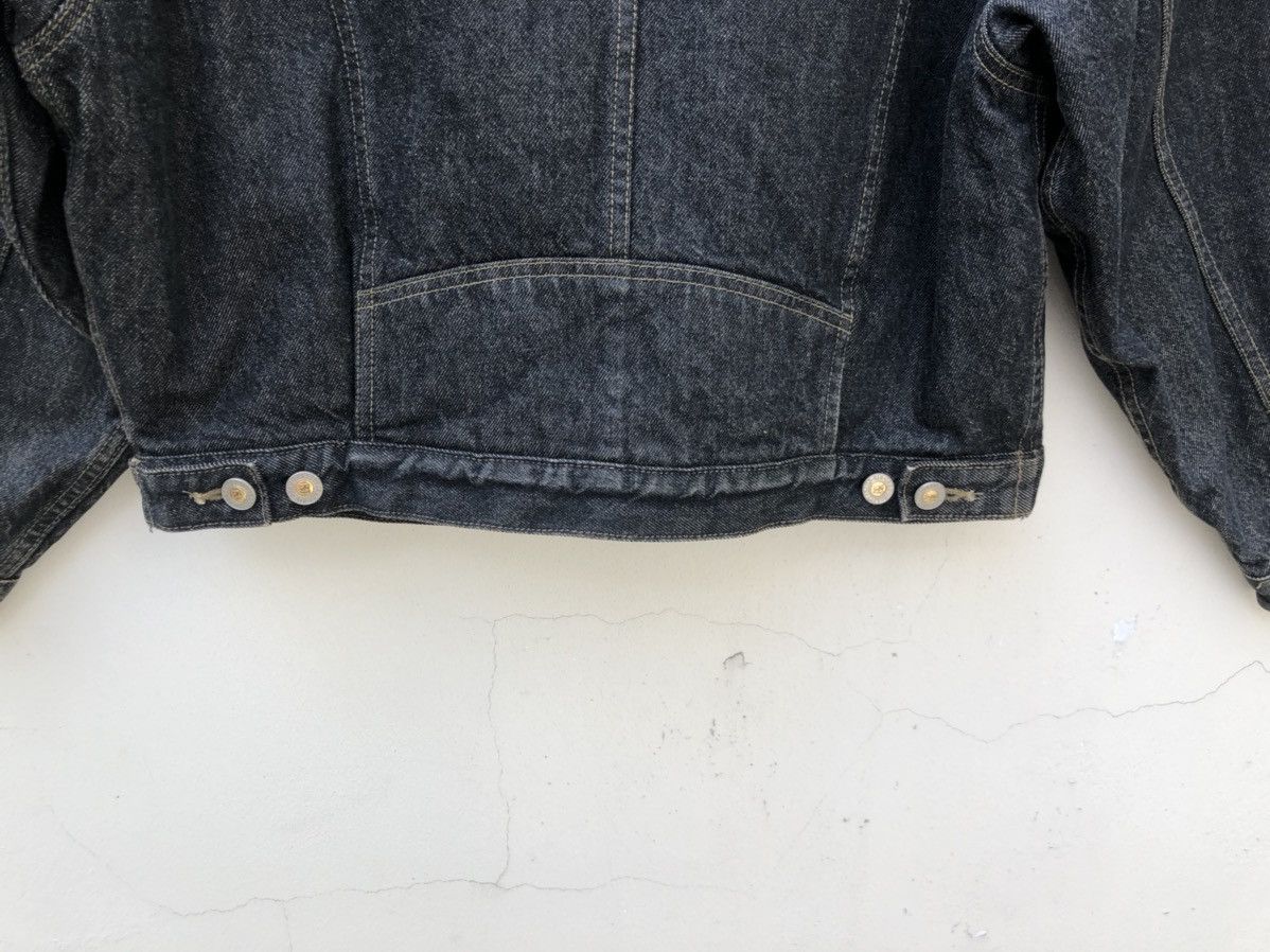 Big John Vintage 90s Big John Japan Sherpa Lined Denim Trucker Jacket Size US L / EU 52-54 / 3 - 11 Thumbnail