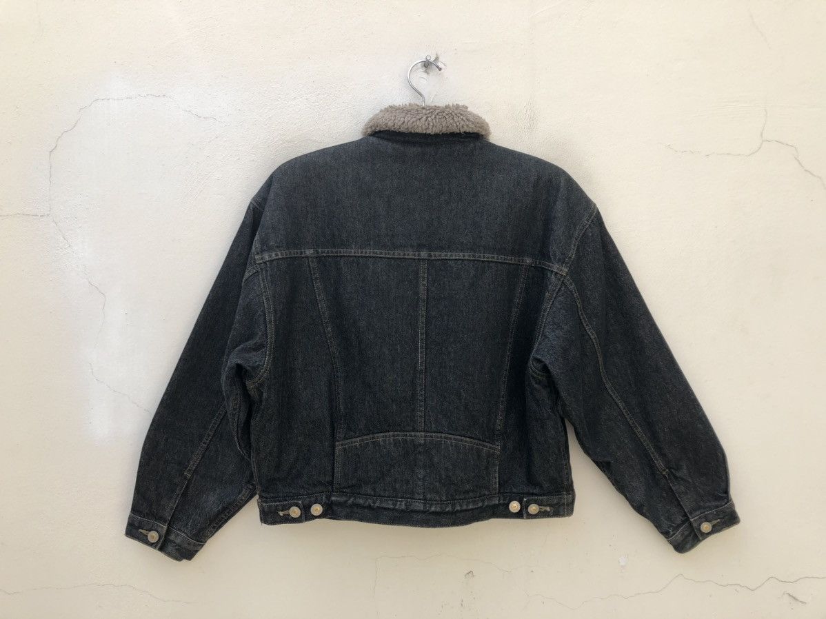 Big John Vintage 90s Big John Japan Sherpa Lined Denim Trucker Jacket Size US L / EU 52-54 / 3 - 9 Thumbnail