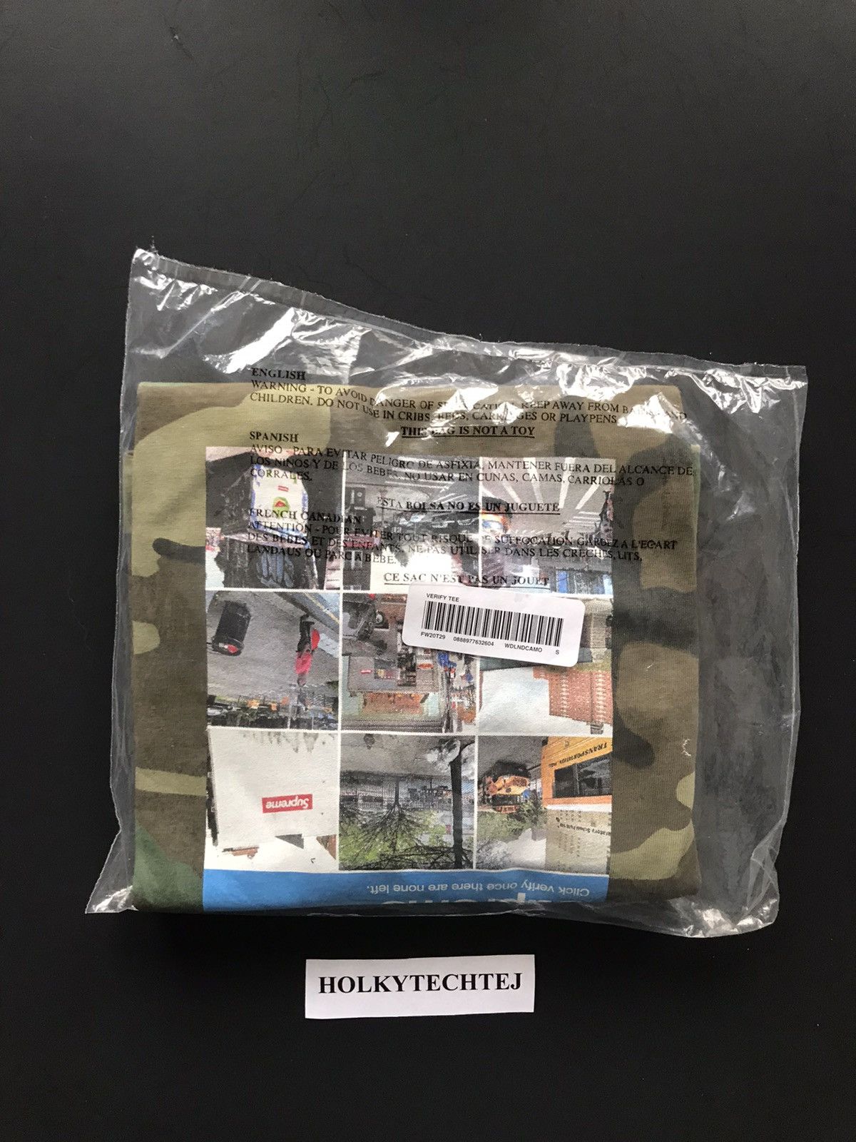 Supreme Supreme Verify Tee Size US S / EU 44-46 / 1 - 2 Thumbnail