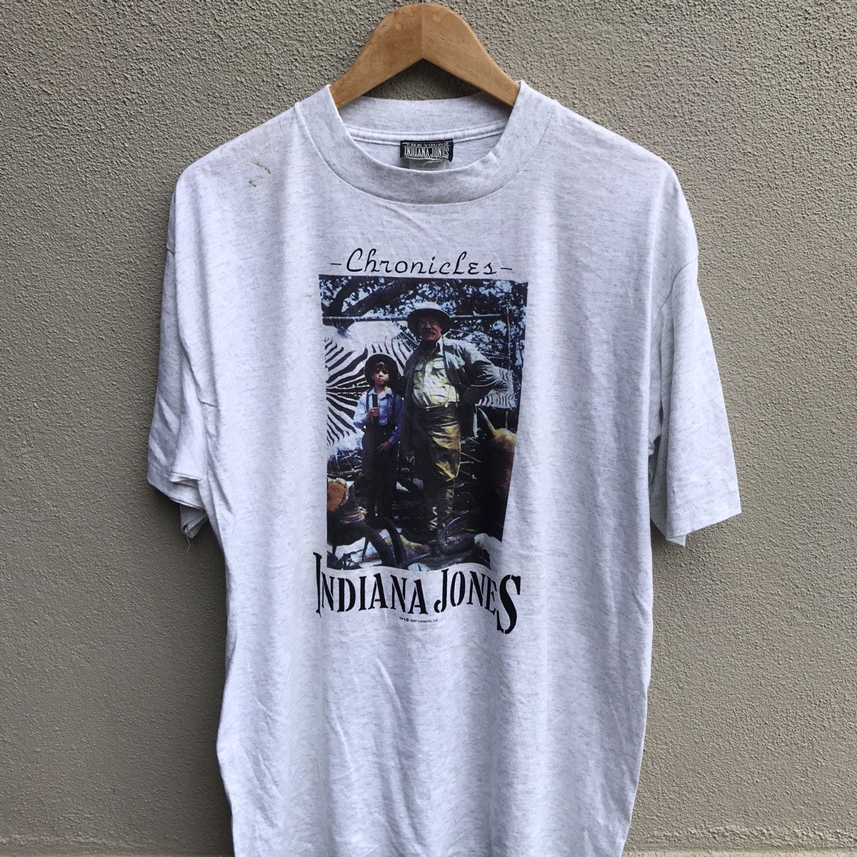 Vintage Vintage 90s INDIANA JONES chronicles movie tee lucas film Size US XL / EU 56 / 4 - 2 Thumbnail