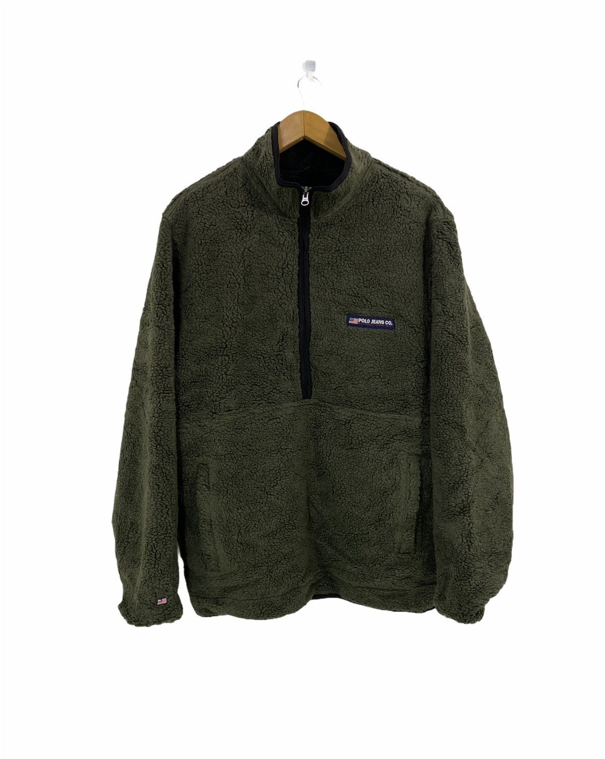 Polo Ralph Lauren Polo Jeans Ralph Lauren Sherpa Flecee Jacket Half Zipper Size US L / EU 52-54 / 3 - 1 Thumbnail