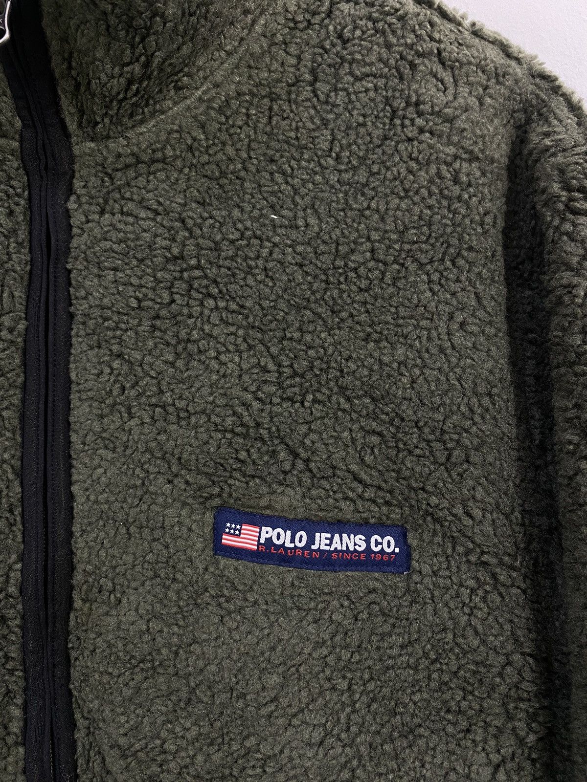 Polo Ralph Lauren Polo Jeans Ralph Lauren Sherpa Flecee Jacket Half Zipper Size US L / EU 52-54 / 3 - 3 Thumbnail