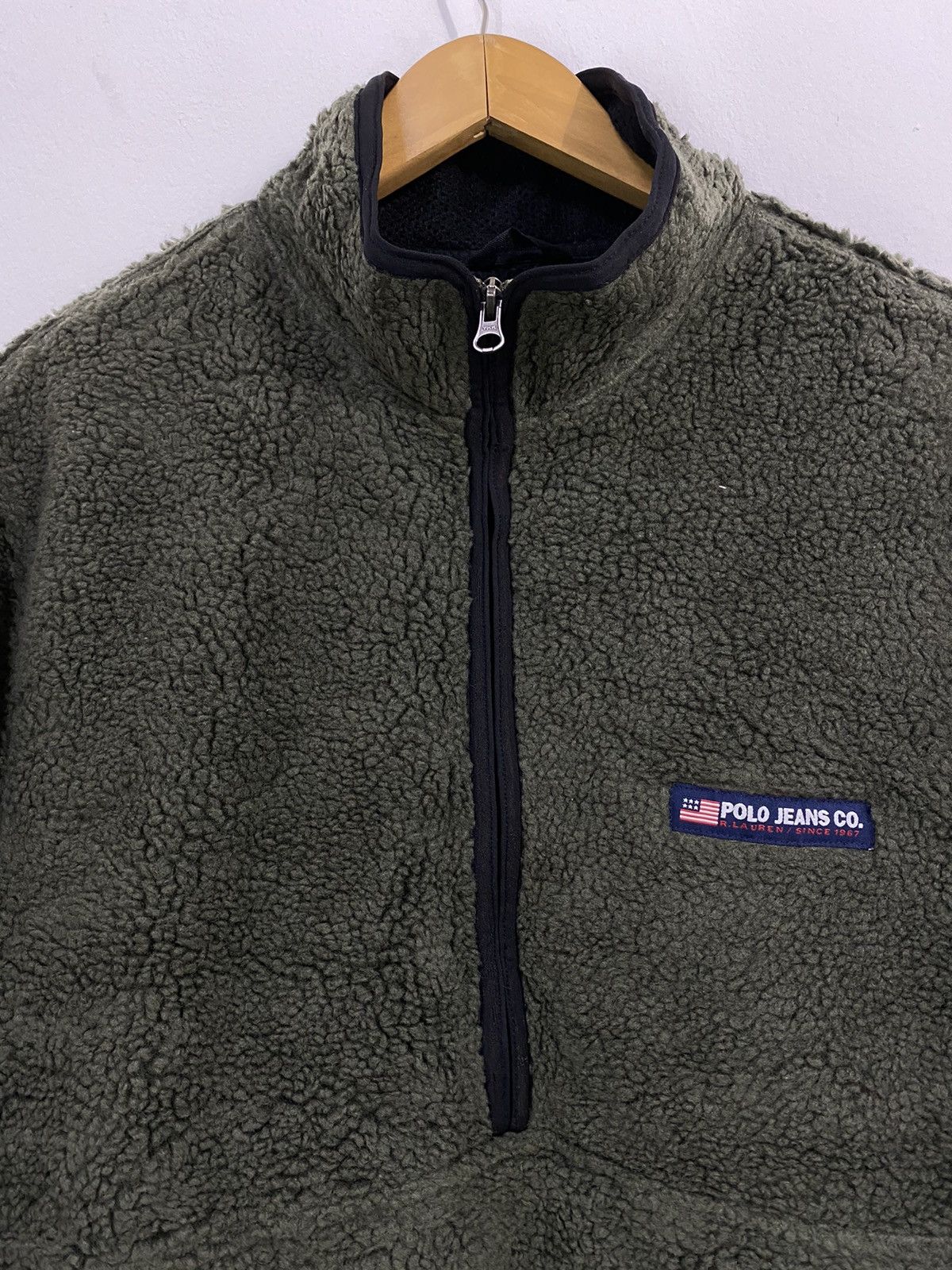 Polo Ralph Lauren Polo Jeans Ralph Lauren Sherpa Flecee Jacket Half Zipper Size US L / EU 52-54 / 3 - 4 Thumbnail