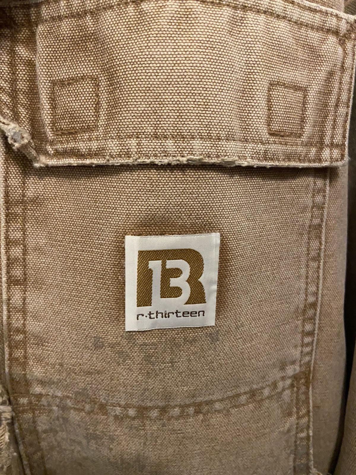 R13 R13 x Carhartt distressed and destroyed denim utility jacket Size US L / EU 52-54 / 3 - 8 Thumbnail