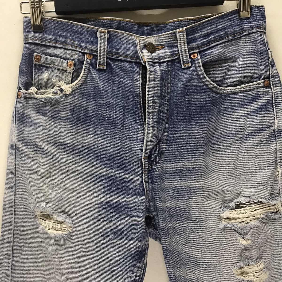 Levi's Vintage 90s Levis 505 Grunge Jeans Distressed Size US 30 / EU 46 - 3 Thumbnail