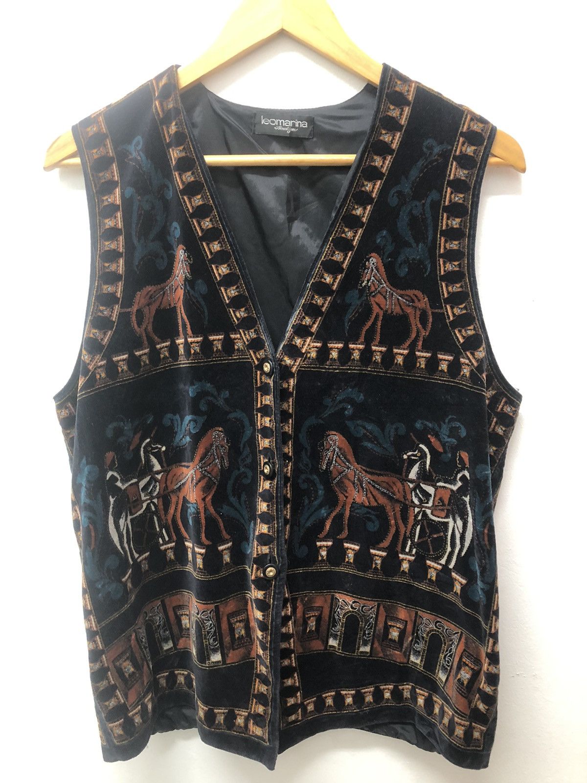 Vintage Vintage Leomarina velvet vest nice design | Grailed