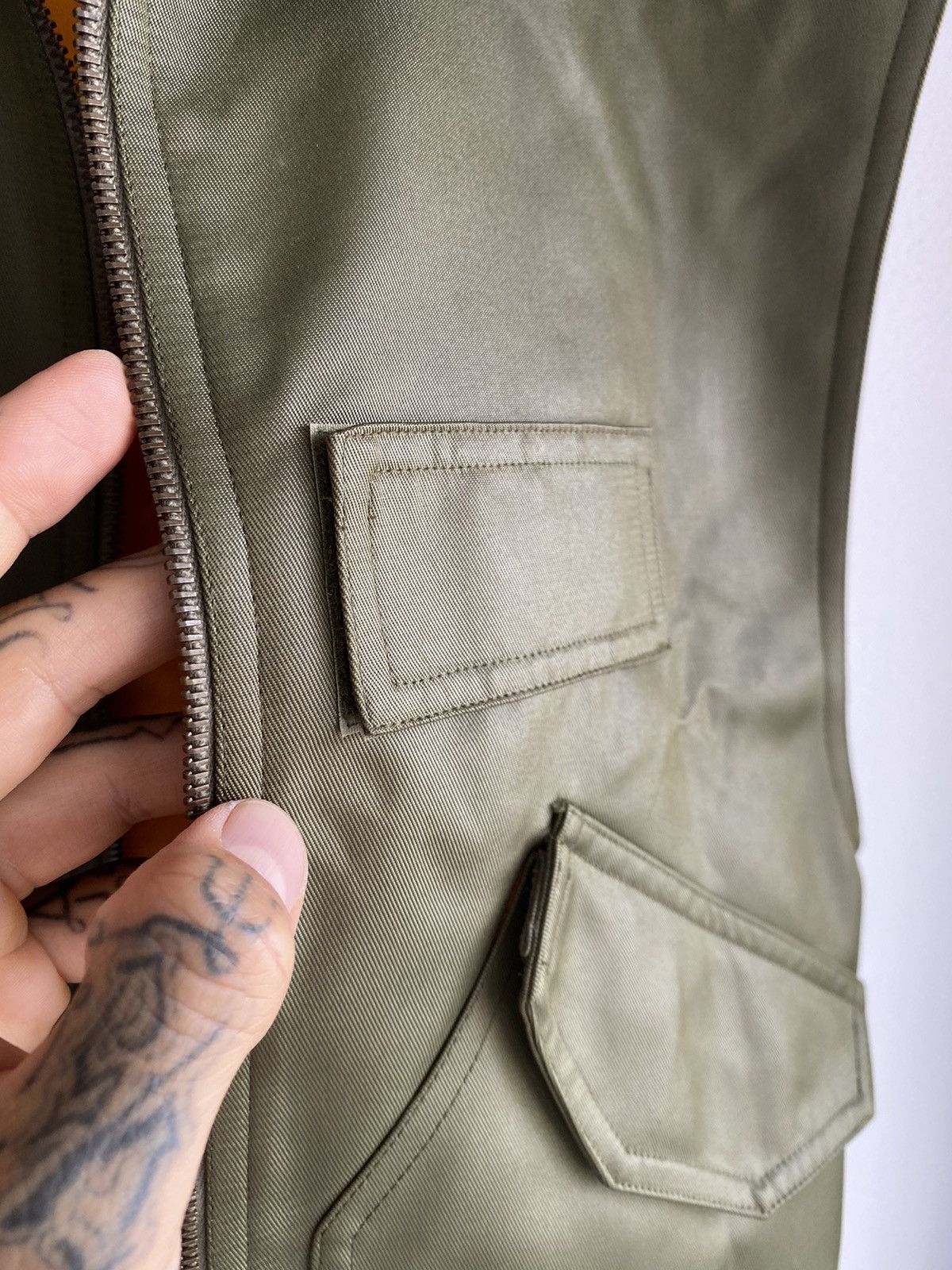 Dior × Hedi Slimane Dior Homme 05 RUNWAY LOOK #47 Hedi Army Green Vest jacket Size US M / EU 48-50 / 2 - 5 Thumbnail