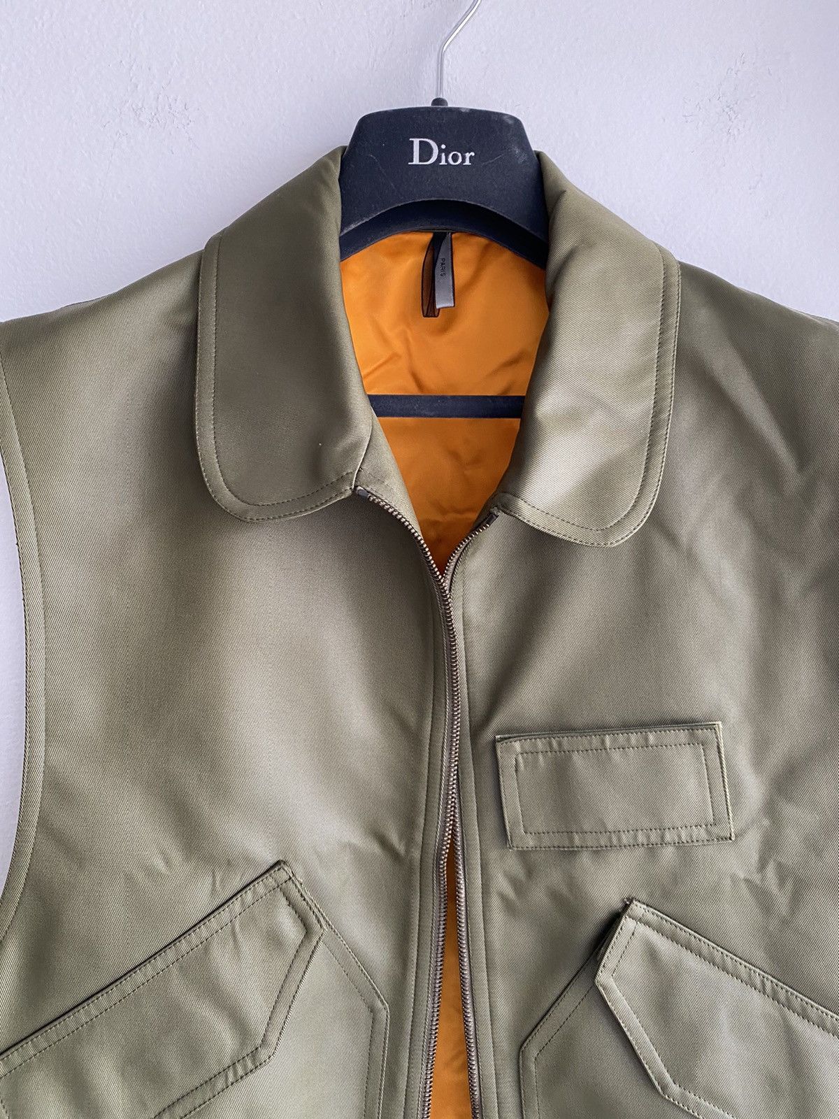 Dior × Hedi Slimane Dior Homme 05 RUNWAY LOOK #47 Hedi Army Green Vest jacket Size US M / EU 48-50 / 2 - 3 Thumbnail