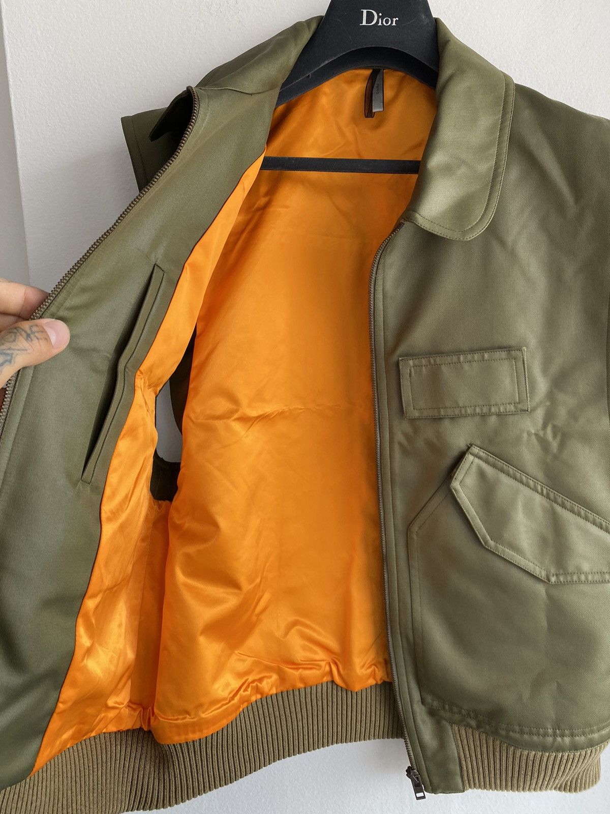 Dior × Hedi Slimane Dior Homme 05 RUNWAY LOOK #47 Hedi Army Green Vest jacket Size US M / EU 48-50 / 2 - 4 Thumbnail