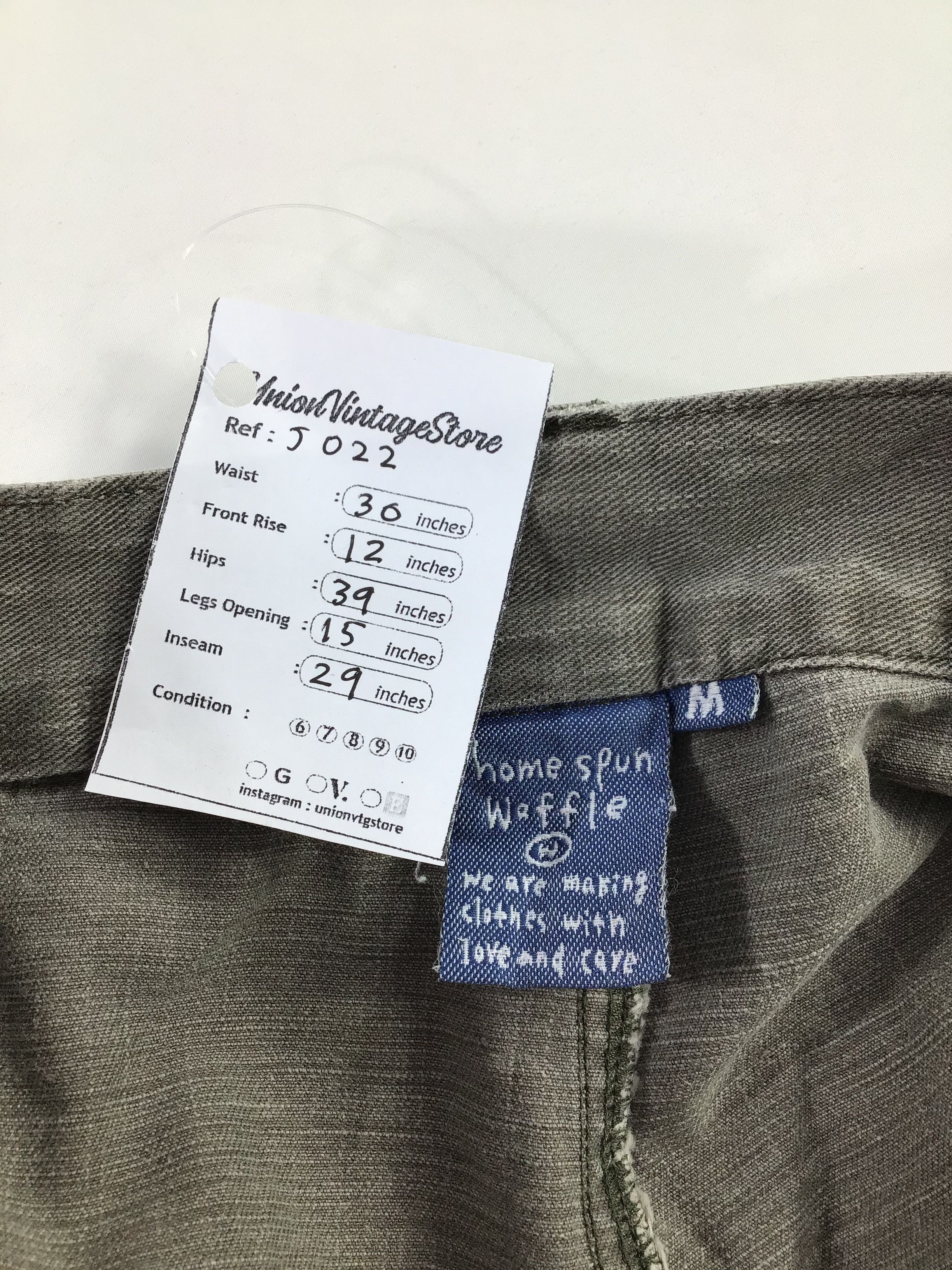 Japanese Brand Home Spun Cargo Pant Parachute Kapital Style Size US 30 / EU 46 - 6 Thumbnail