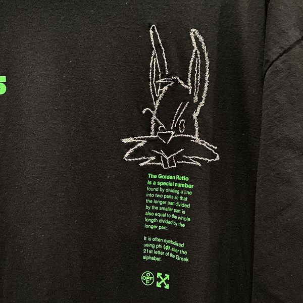 OFF-WHITE Oversized Fit Harry The Bunny T-Shirt Black/Multicolor Men's -  SS20 - US