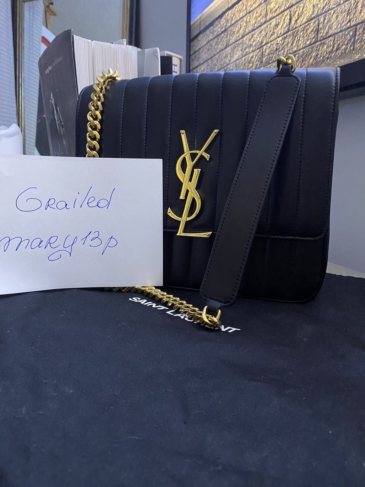 Yves Saint Laurent Saint Laurent Vicky Large Crossbody bag Grailed