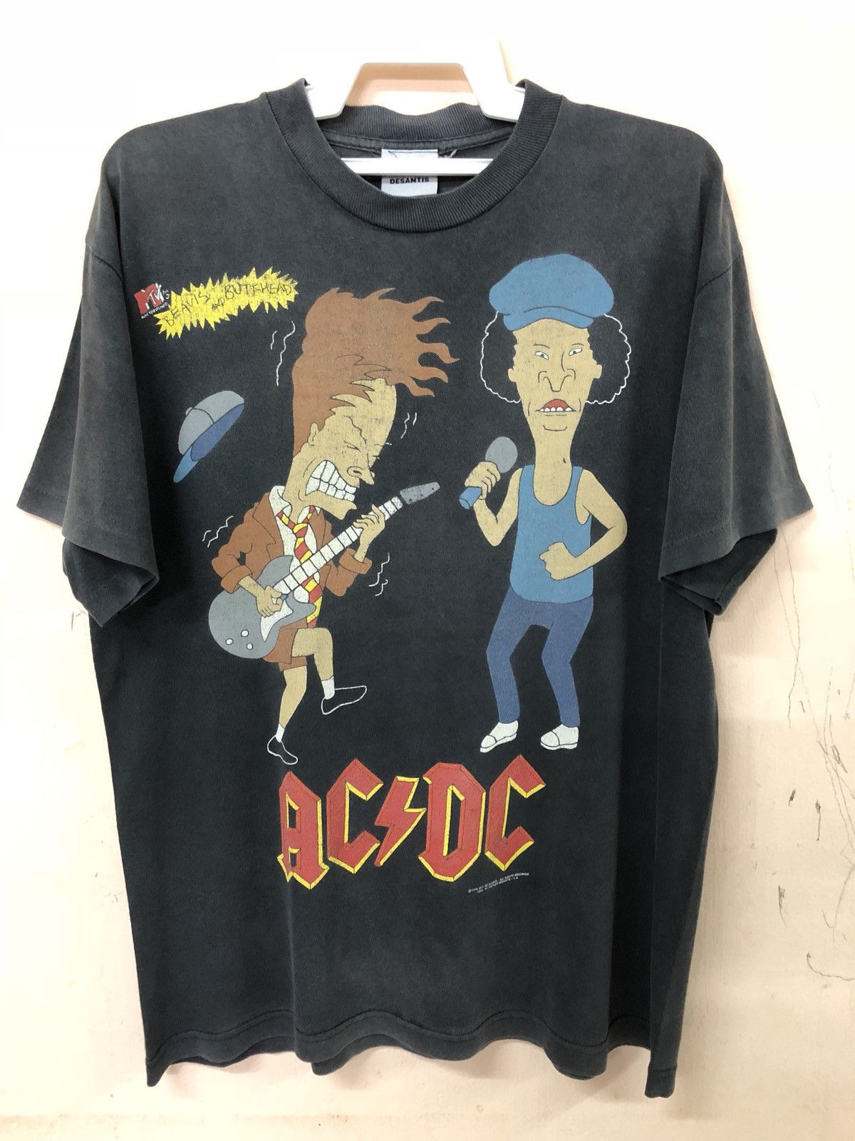 Vintage Vintage 90s AC/DC Beavis n Butthead Mtvs Rare Tee | Grailed