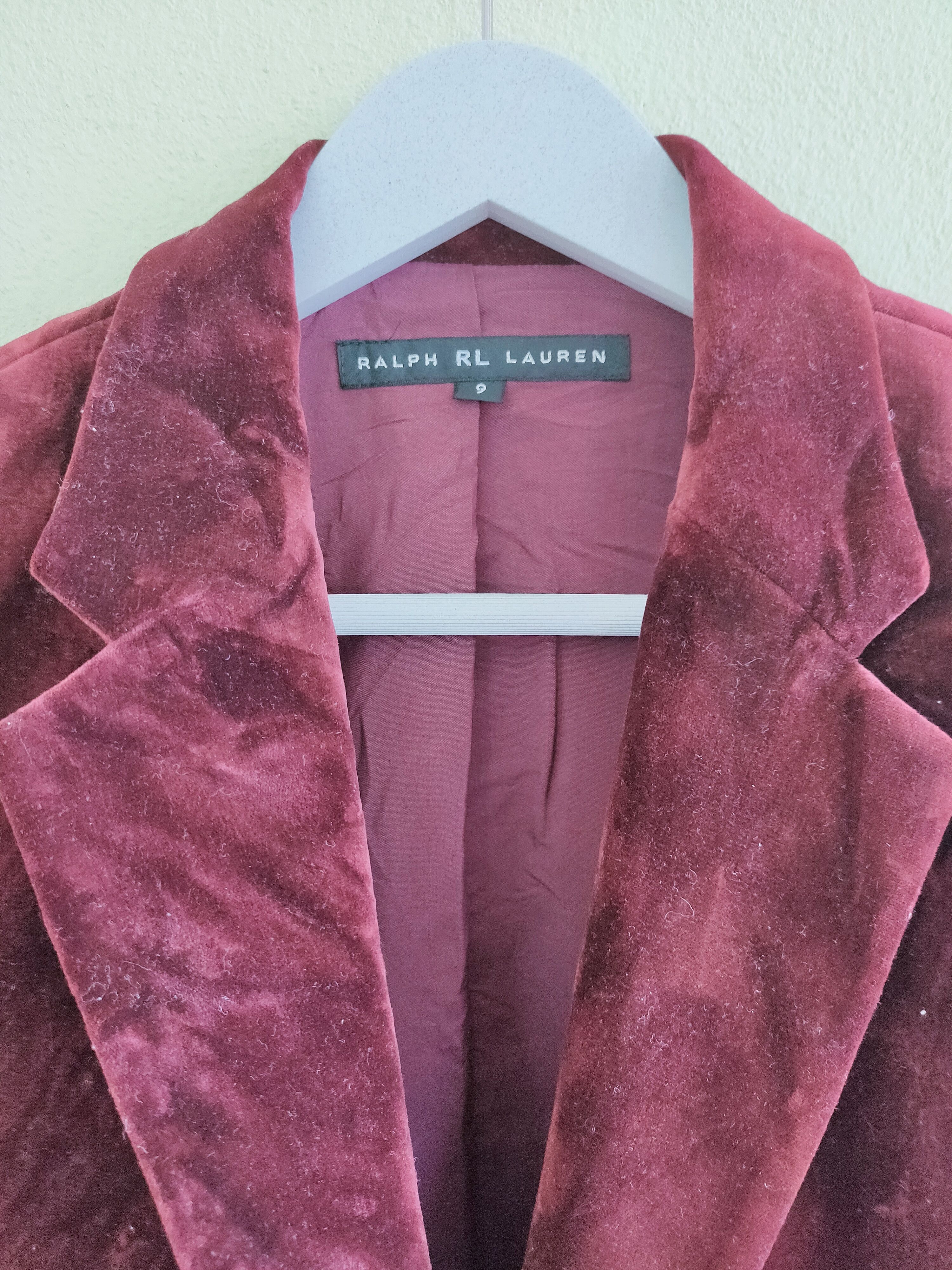 Japanese Brand RALPH LAUREN (RL) velvet coat blazer Size US XS / EU 42 / 0 - 2 Thumbnail