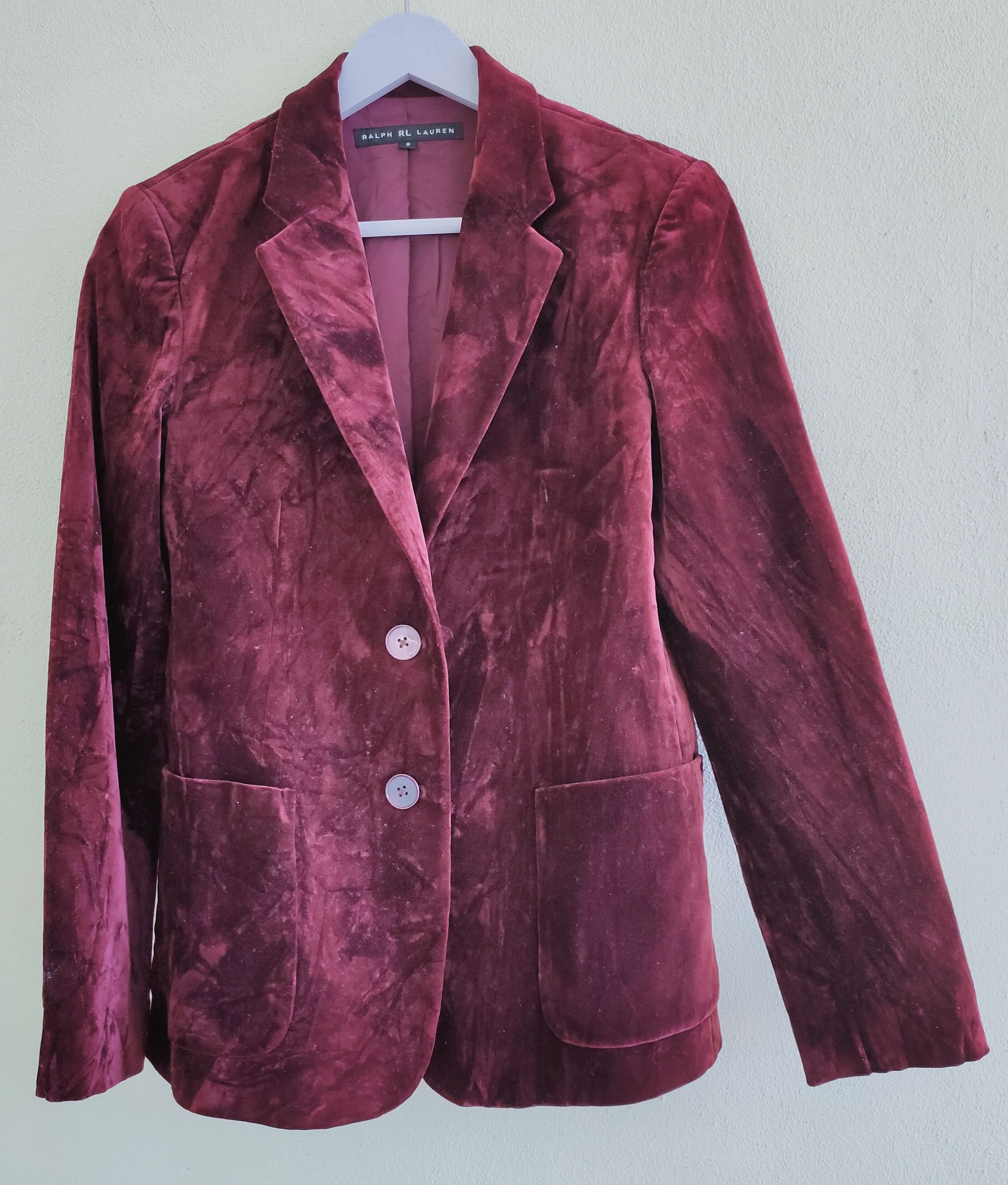 Japanese Brand RALPH LAUREN (RL) velvet coat blazer Size US XS / EU 42 / 0 - 1 Thumbnail