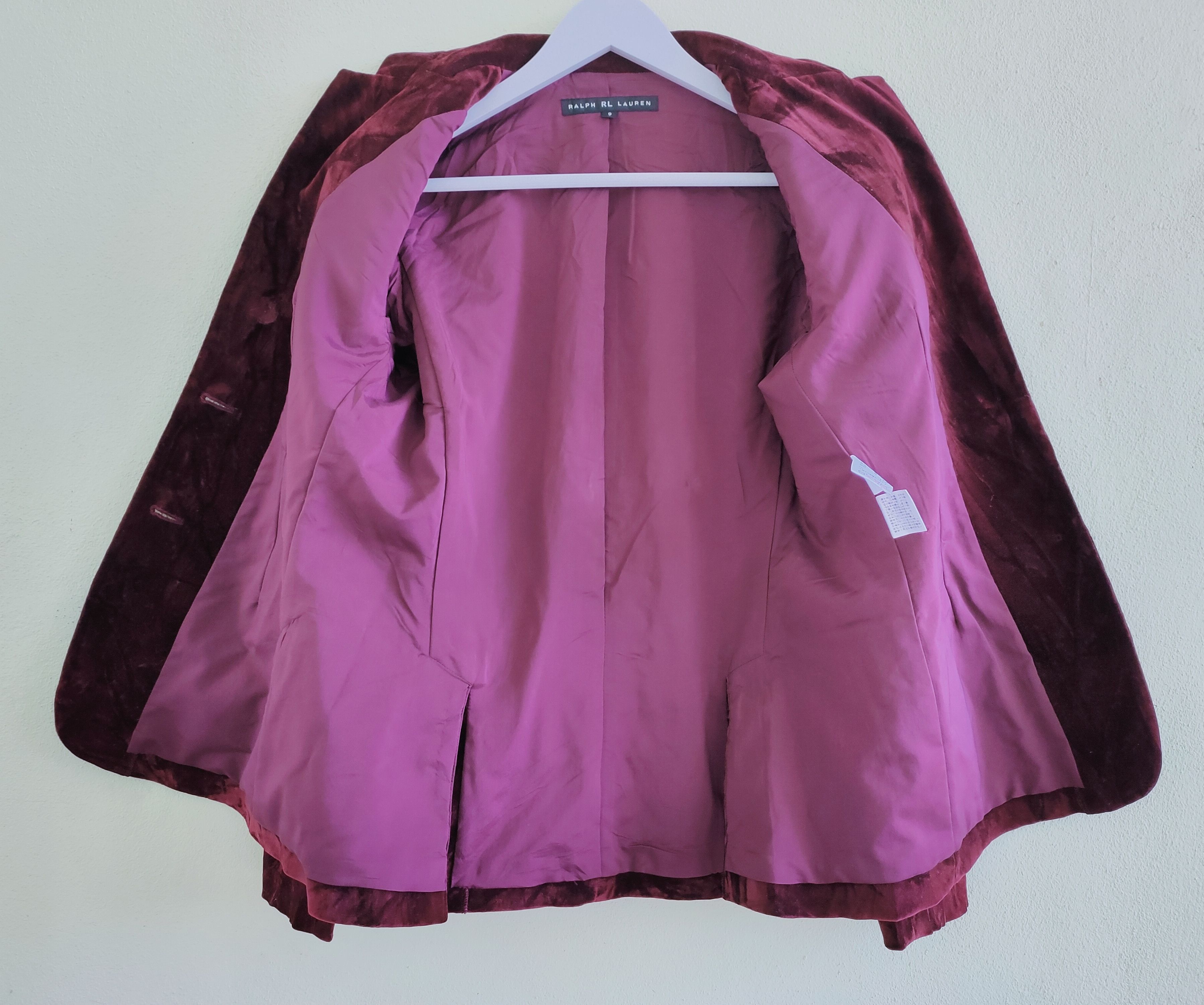 Japanese Brand RALPH LAUREN (RL) velvet coat blazer Size US XS / EU 42 / 0 - 7 Thumbnail