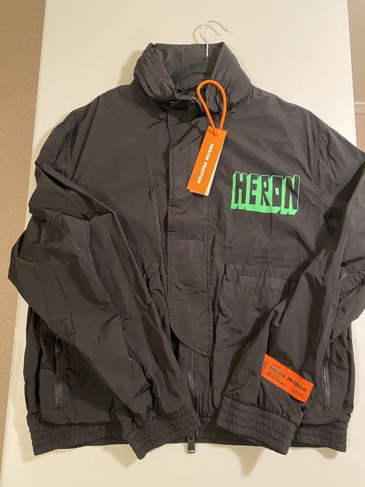 Heron Preston Concrete Jungle Nylon Windbreaker Jacket Grailed