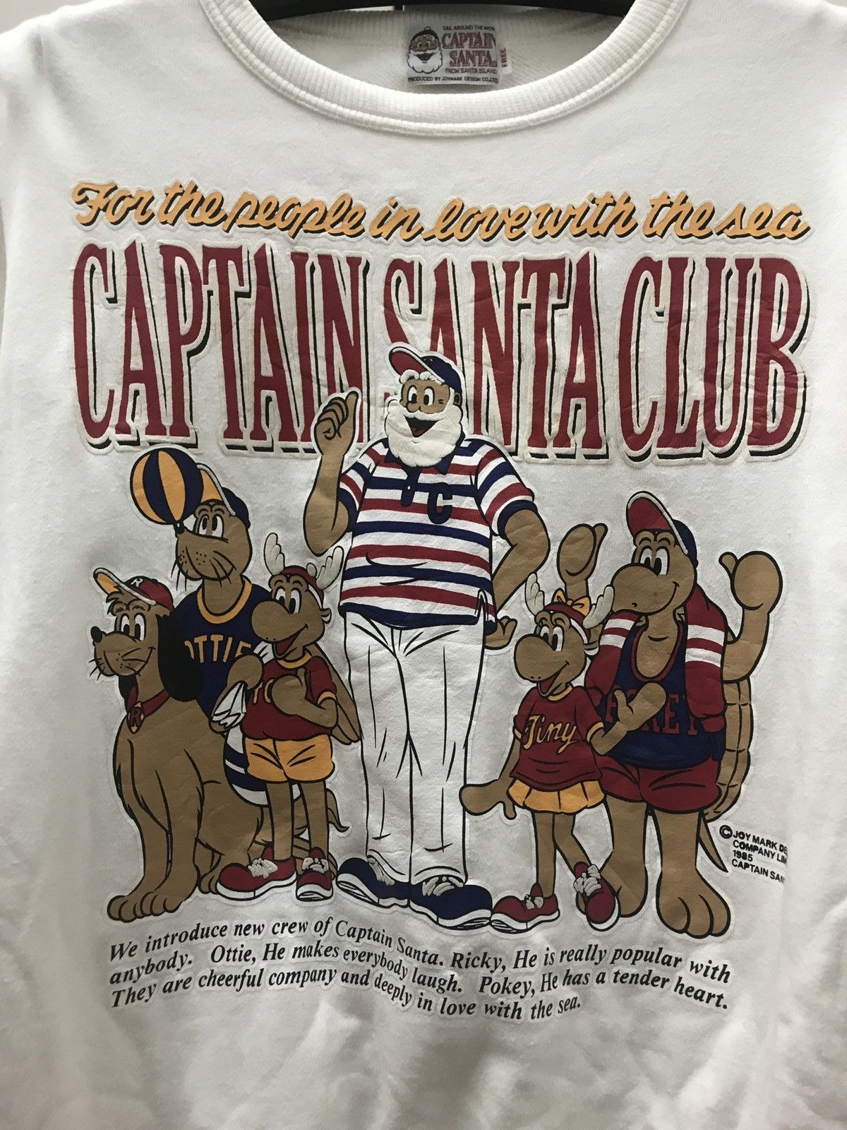 Vintage and Very Rare!! Captain hotsell Santa For People in Love With The Sea Produced By Joy Mark Design Limited 1985 Black Colour in size Large