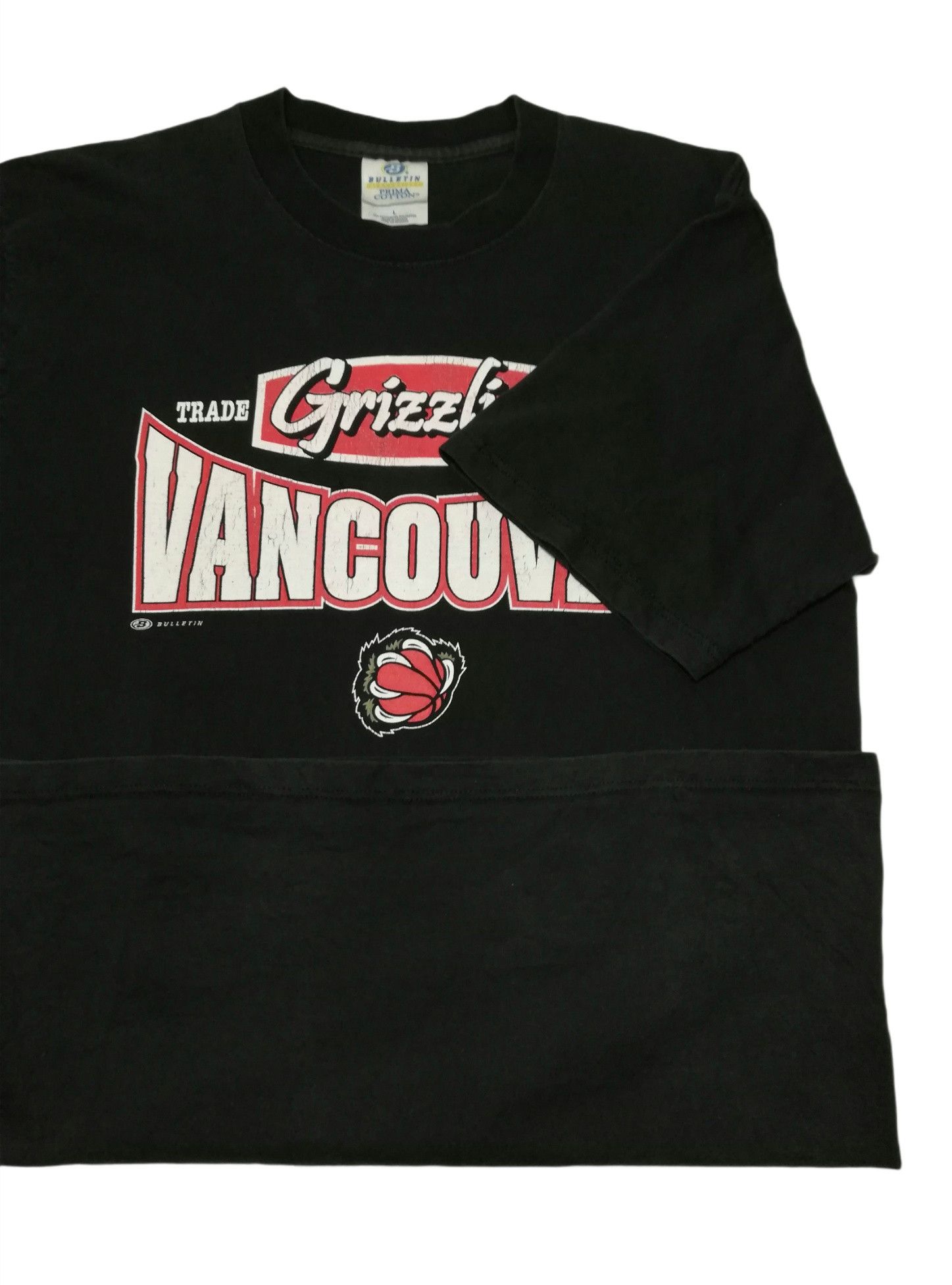 NBA × Vintage 🔥Vintage 90's Vancouver Grizzlies “Big Logo” Bulletin NBAP Size US M / EU 48-50 / 2 - 4 Thumbnail