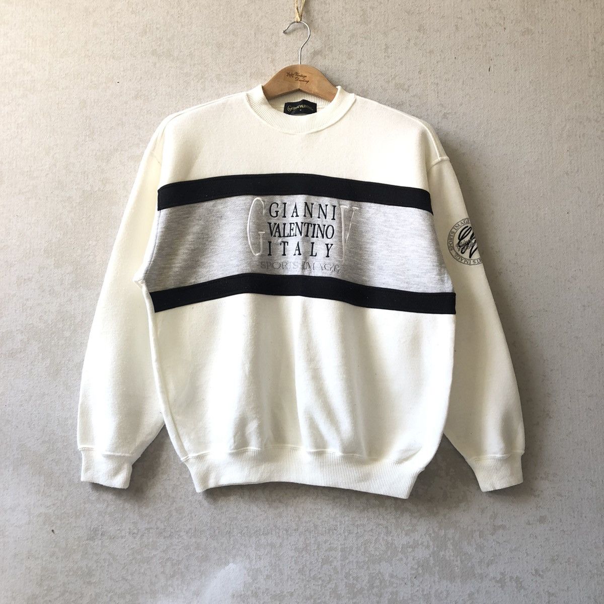 Designer Giovanni Valentino Valentino Vintage Gianni Valentino Italy Sport Image Sweatshirt Grailed