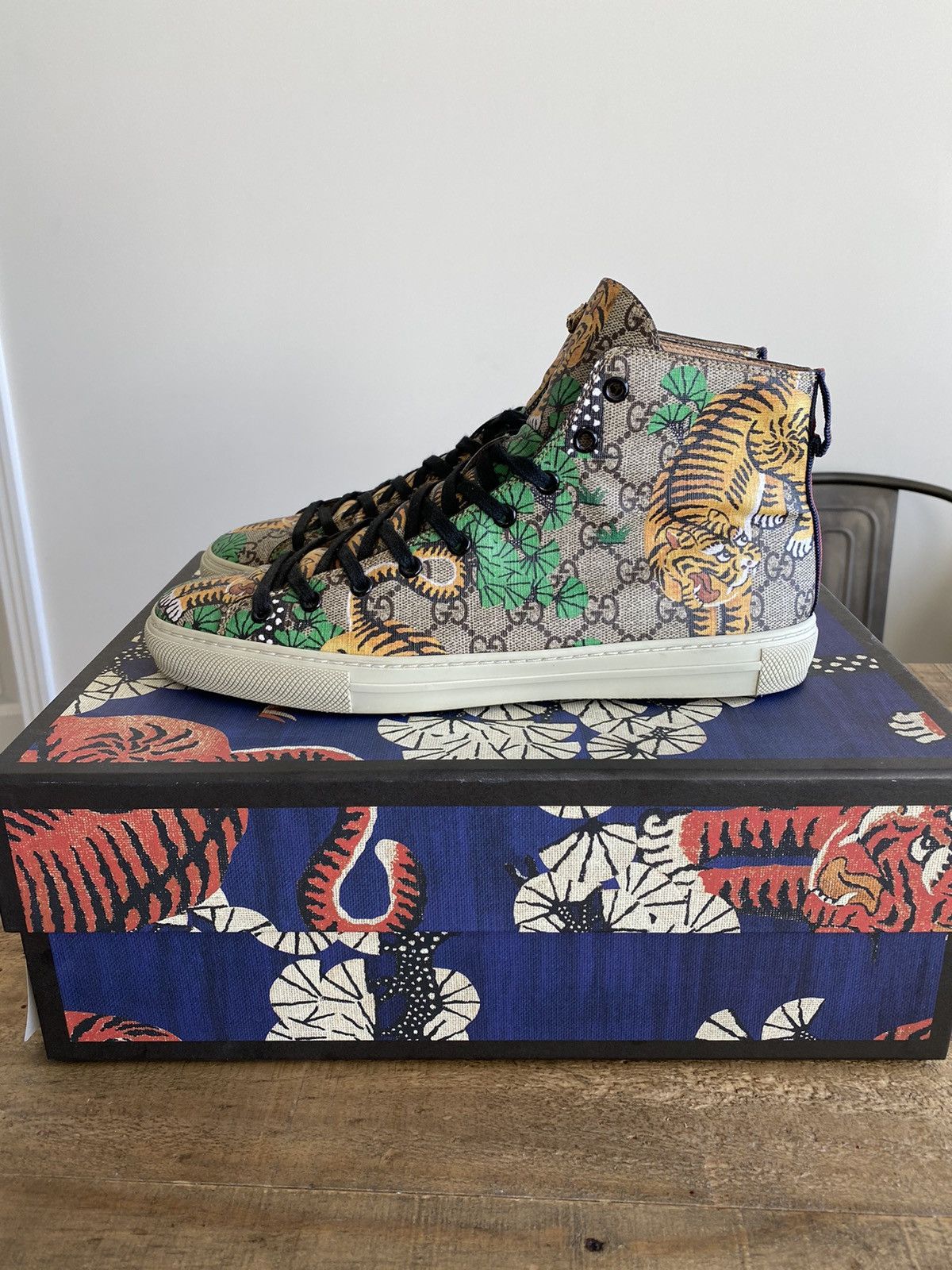 Gucci Bengal Tiger GG Supreme High Top Sneaker Grailed