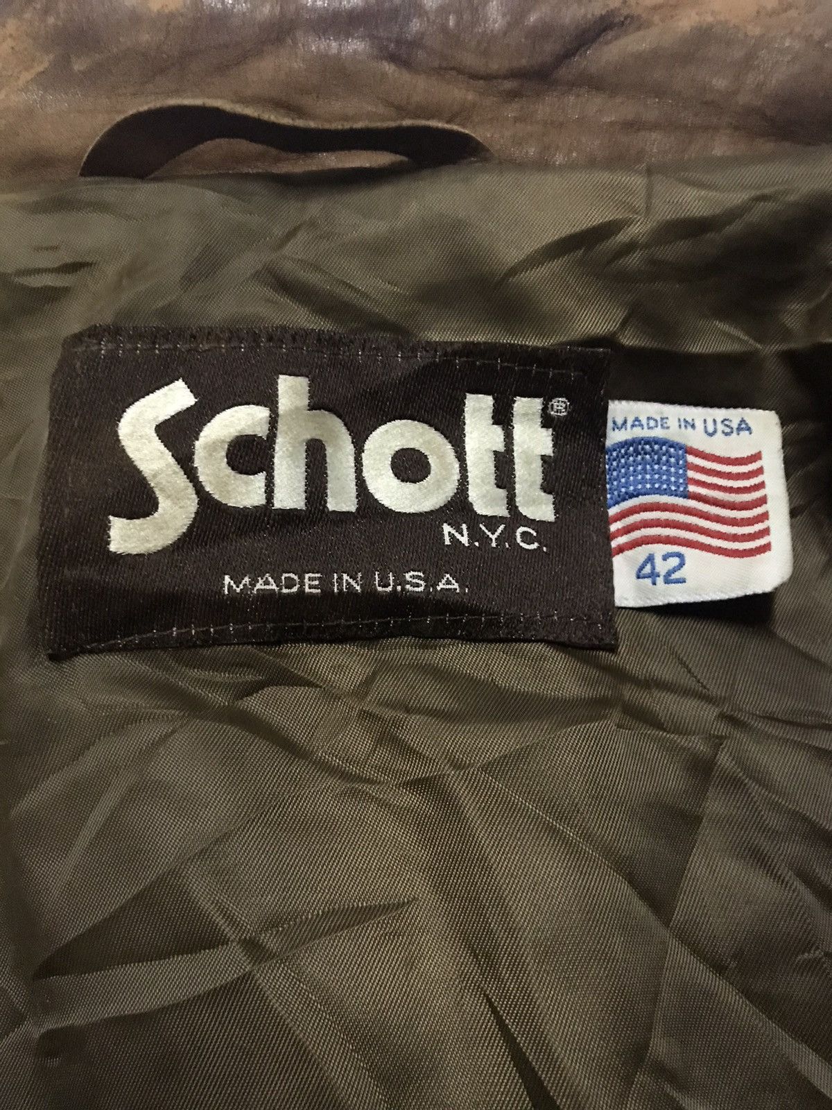 Schott Vintage Schott 3 Pocket Leather Jacket Size US M / EU 48-50 / 2 - 16 Thumbnail