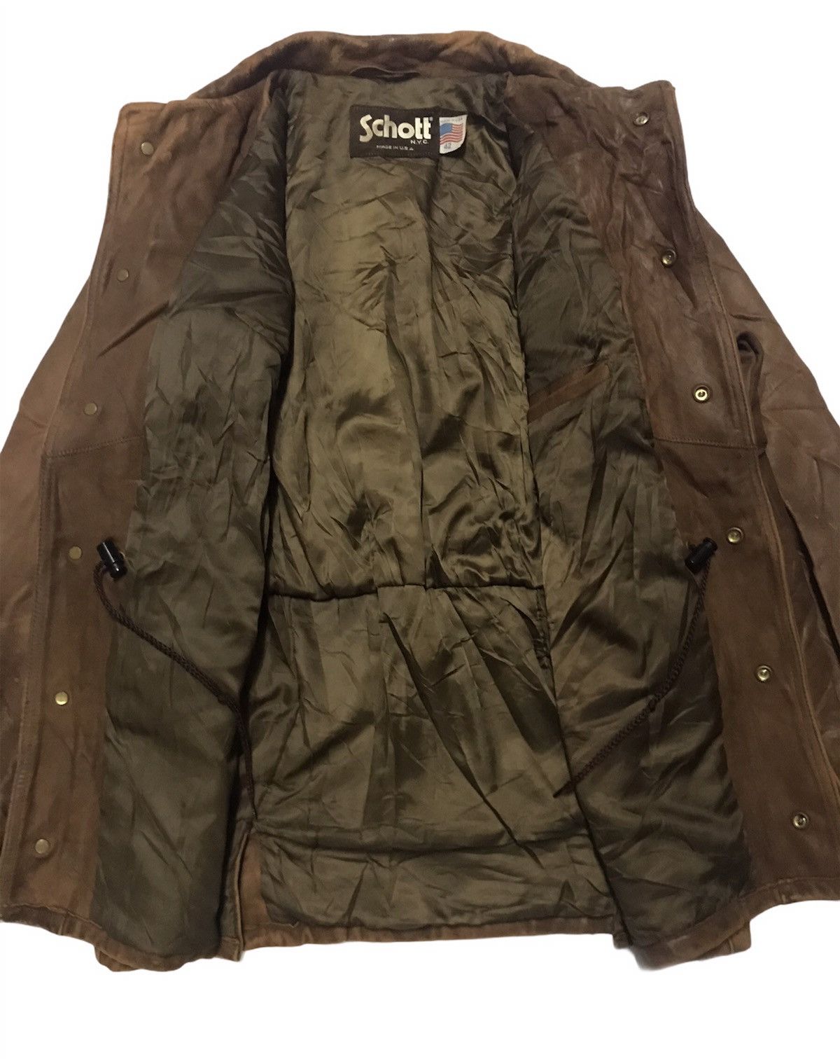 Schott Vintage Schott 3 Pocket Leather Jacket Size US M / EU 48-50 / 2 - 12 Thumbnail